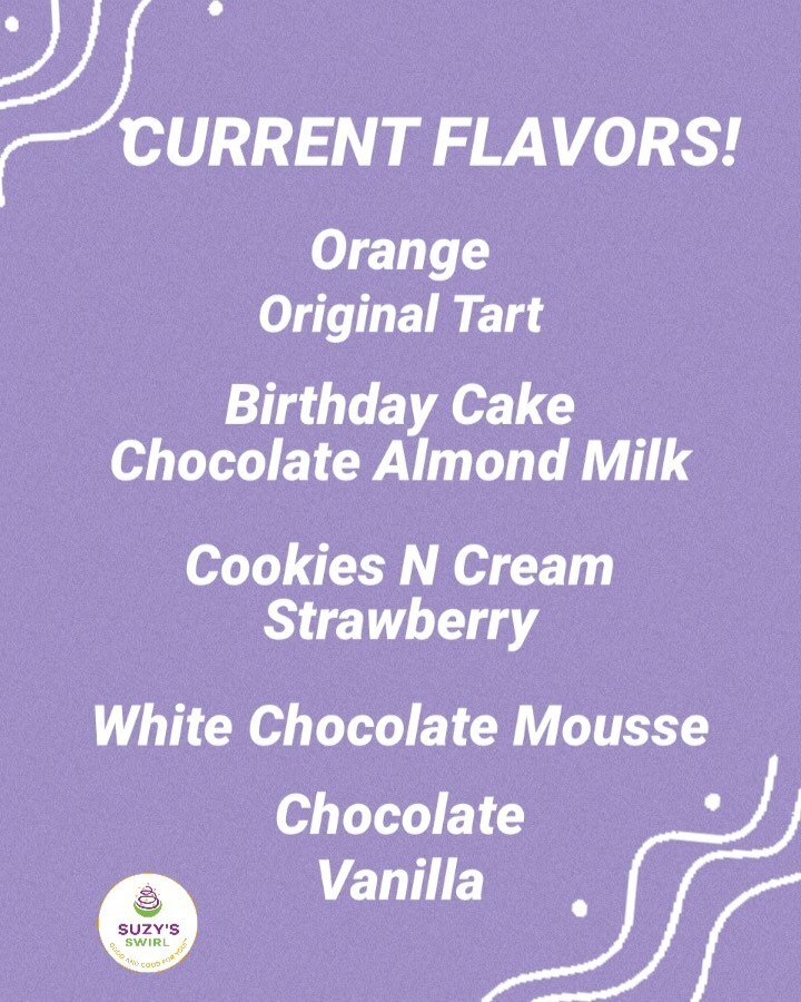 Today’s flavor lineup ✨
Flavors coming soon include…
-Coconut Carbolite
-Peanut Butter