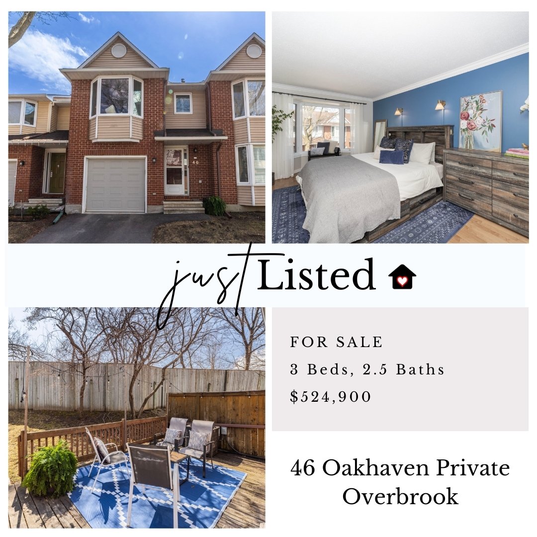 🌟 JUST LISTED 🌟 46 Oakhaven Private in Overbrook. Whether upsizing or downsizing, this stylish and surprisingly spacious 3 bedroom, 2.5 bath condo townhome delivers an A+ package in a highly accessible location. 
⁣Take a Look:⁣ Full Listing Link in