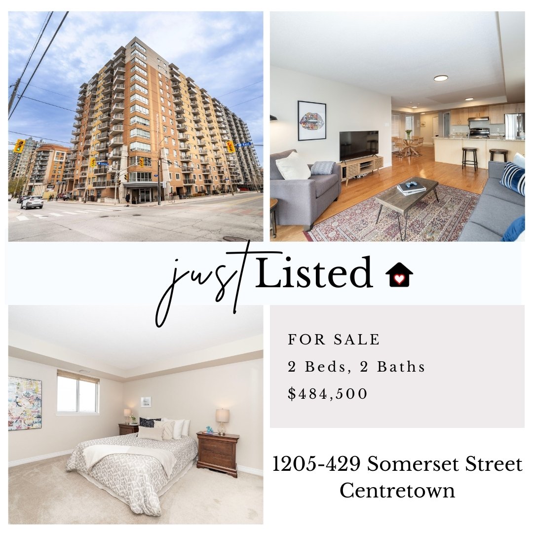 🌟 JUST LISTED 🌟 41205-429 Somerset Street in Centretown. 
Experience the epitome of urban living at &quot;The Strand&quot;! 

This exceptional corner unit offers 2 sizeable bedrooms, 2 full bathrooms and enviable city views. A desirable open concep