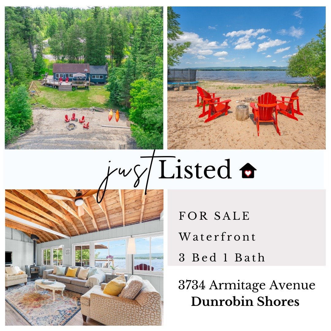 🌟 JUST LISTED 🌟 3734 Armitage Avenue #DunrobinShores #WaterfrontProperty
Tucked into the trees and perched at the edge of the water, welcome to the Green Cottage! Offering the perfect blend of warmth, charm, and relaxed waterfront living. With 3 be