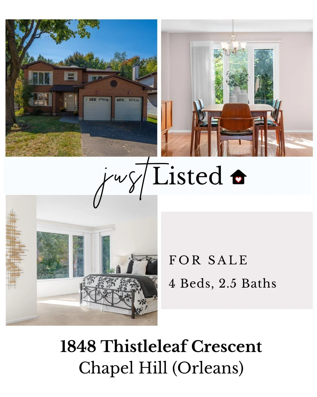 🌟 JUST LISTED 🌟 1848 Thistleleaf Crescent #ChapelHill
Welcome to 1848 Thistleleaf Crescent where family convenience meets forest tranquility! This stately executive home offers over 2600sq&rsquo; of living space, enviably situated on a sought-after