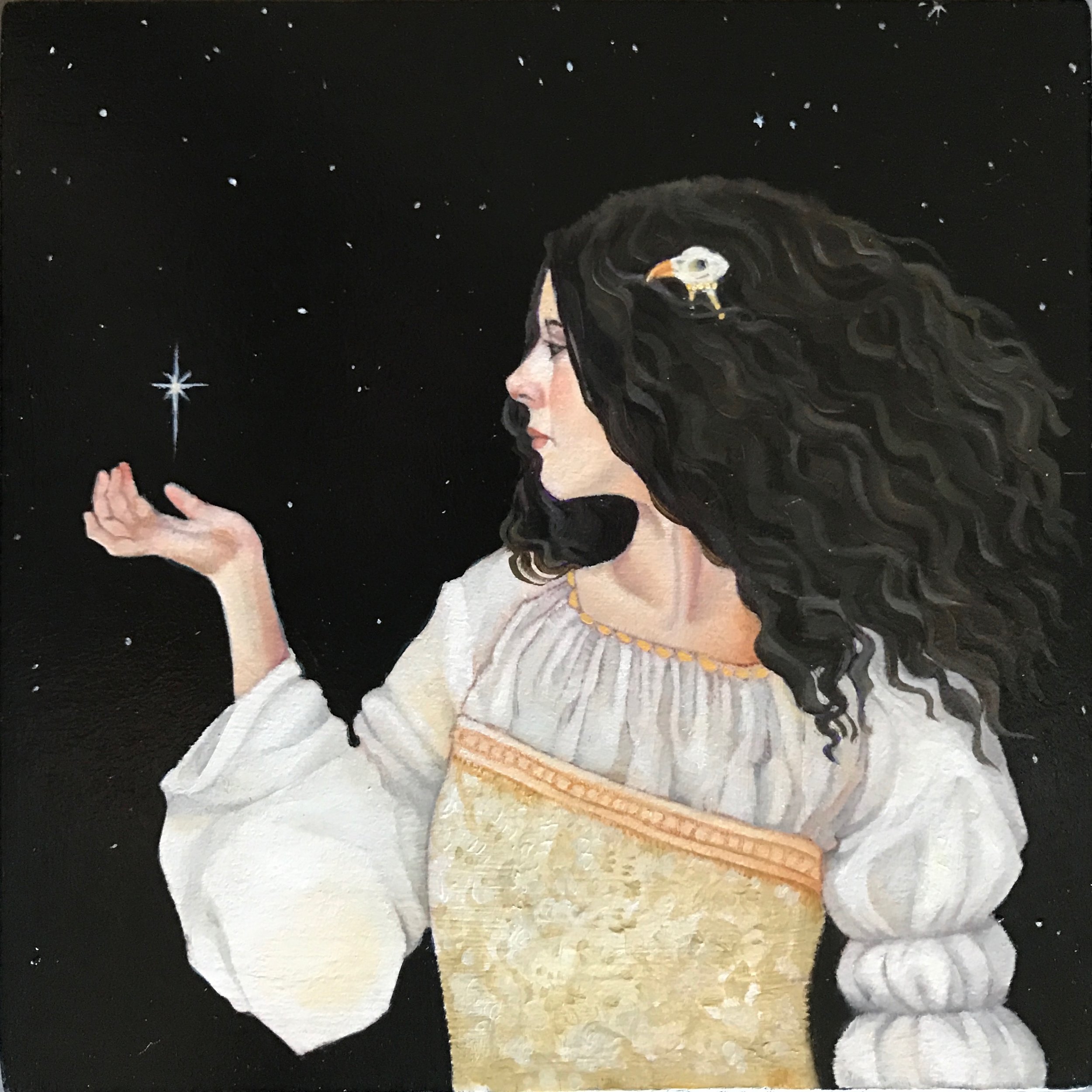 Borrowing Light oil on panel 5"x5"