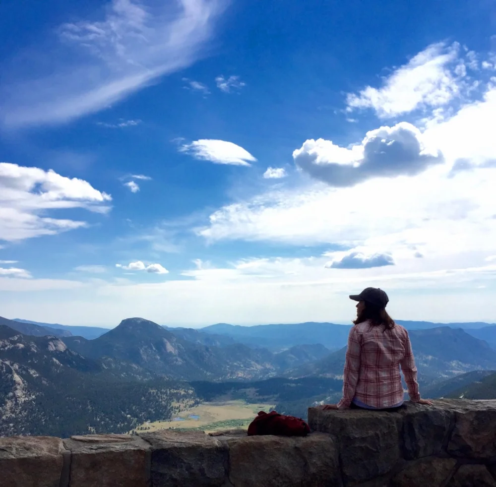 One of the scenic stops along Trail Ridge Road. 