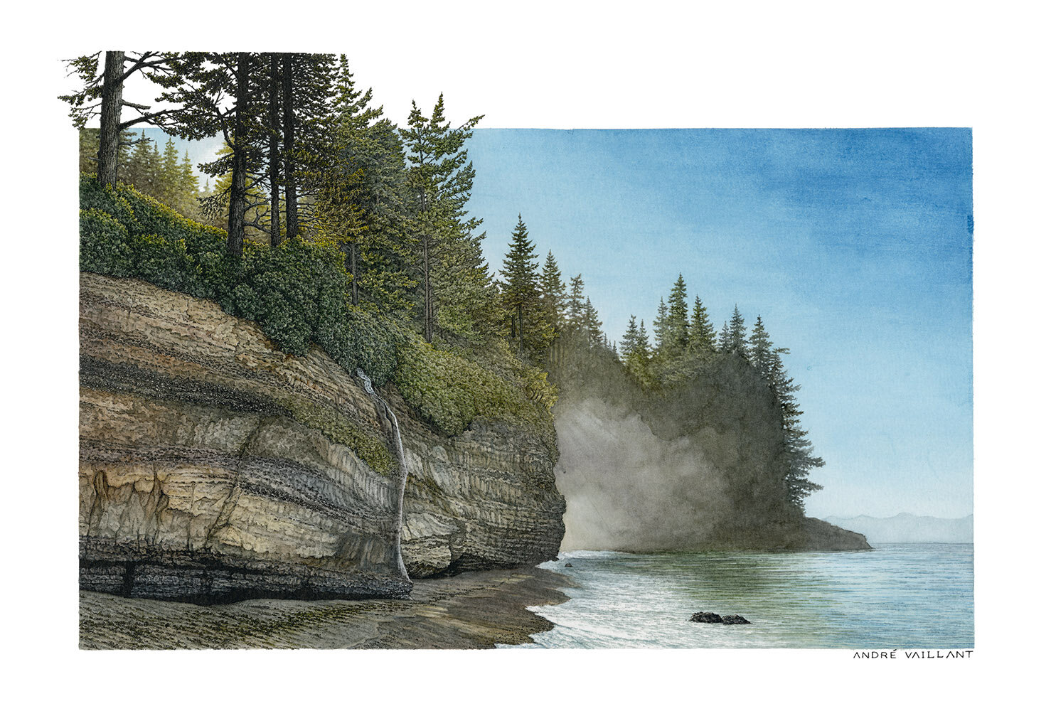 Morning at Mystic Beach - Print