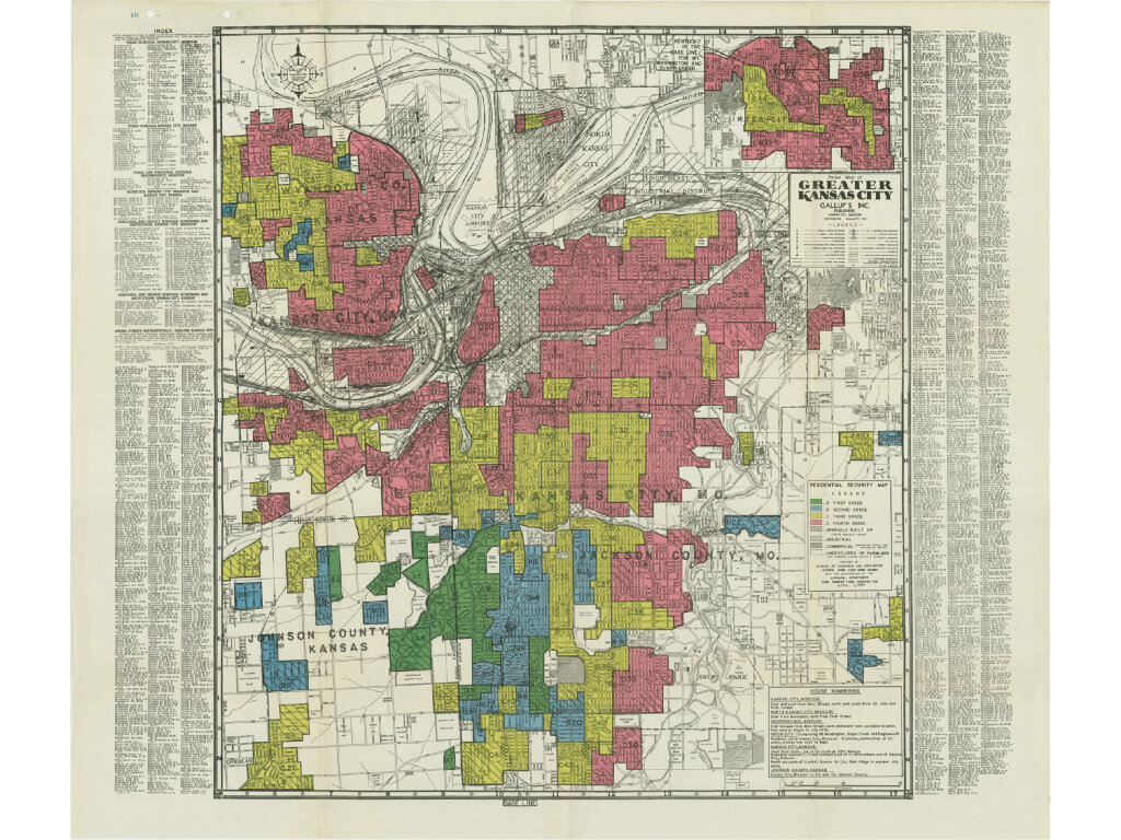 HOLC "Redlining" map of Kansas City