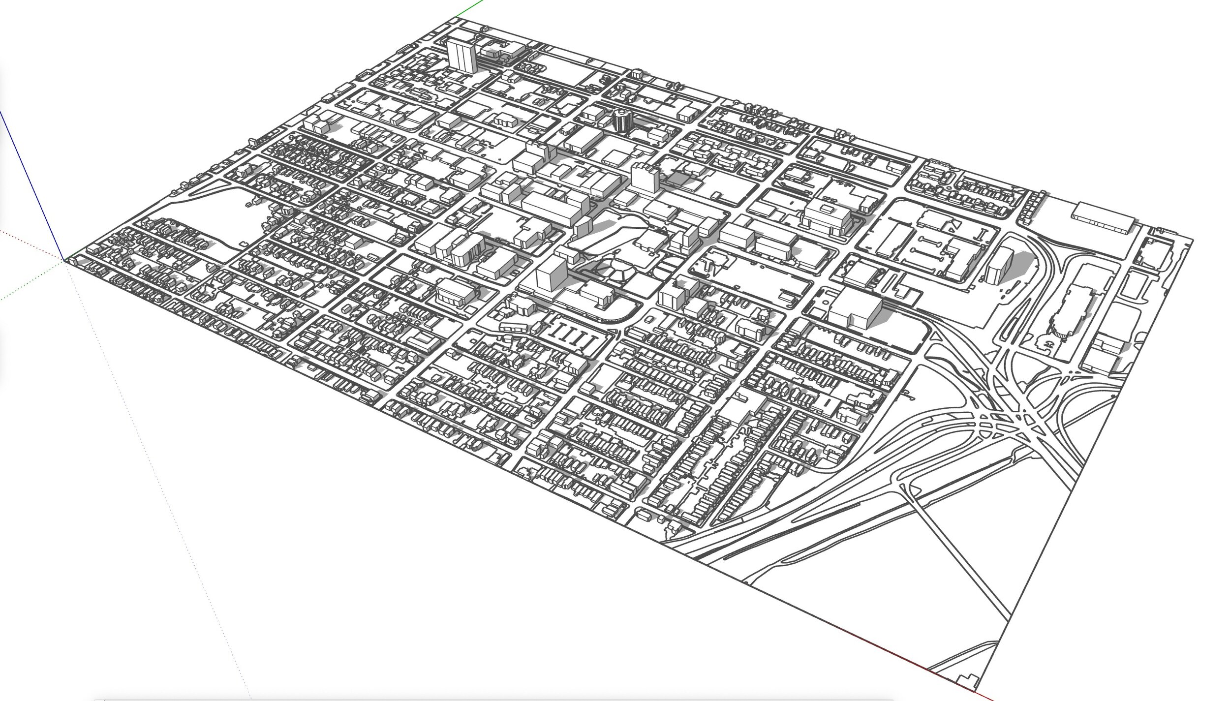 Downtown Sketchup Model