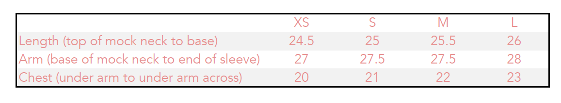 All measurements in Inches