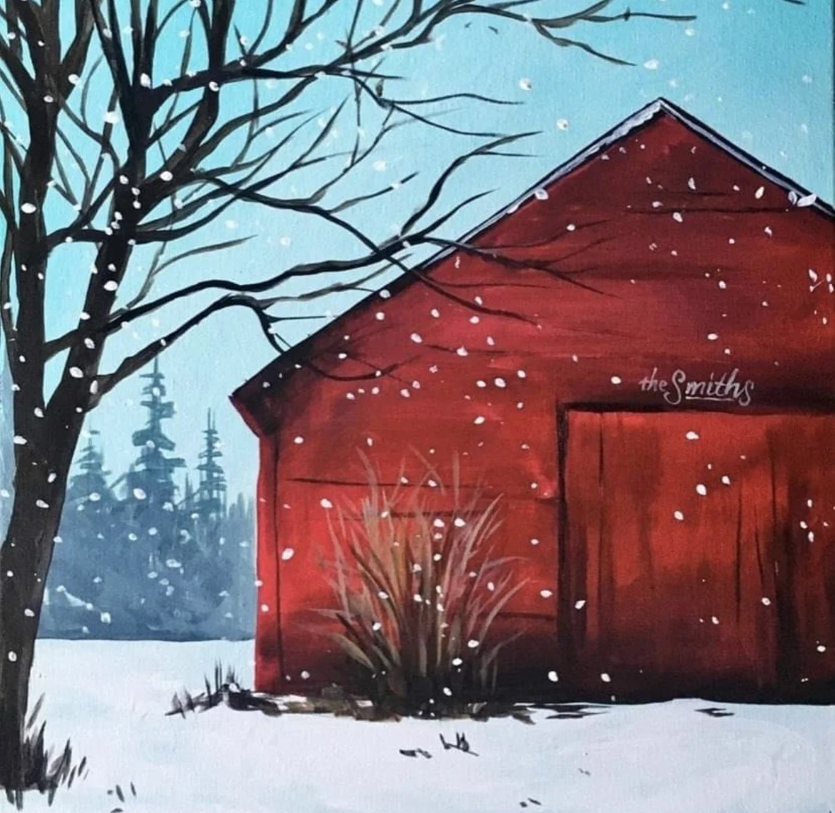 Red Barn at Wings and Rings