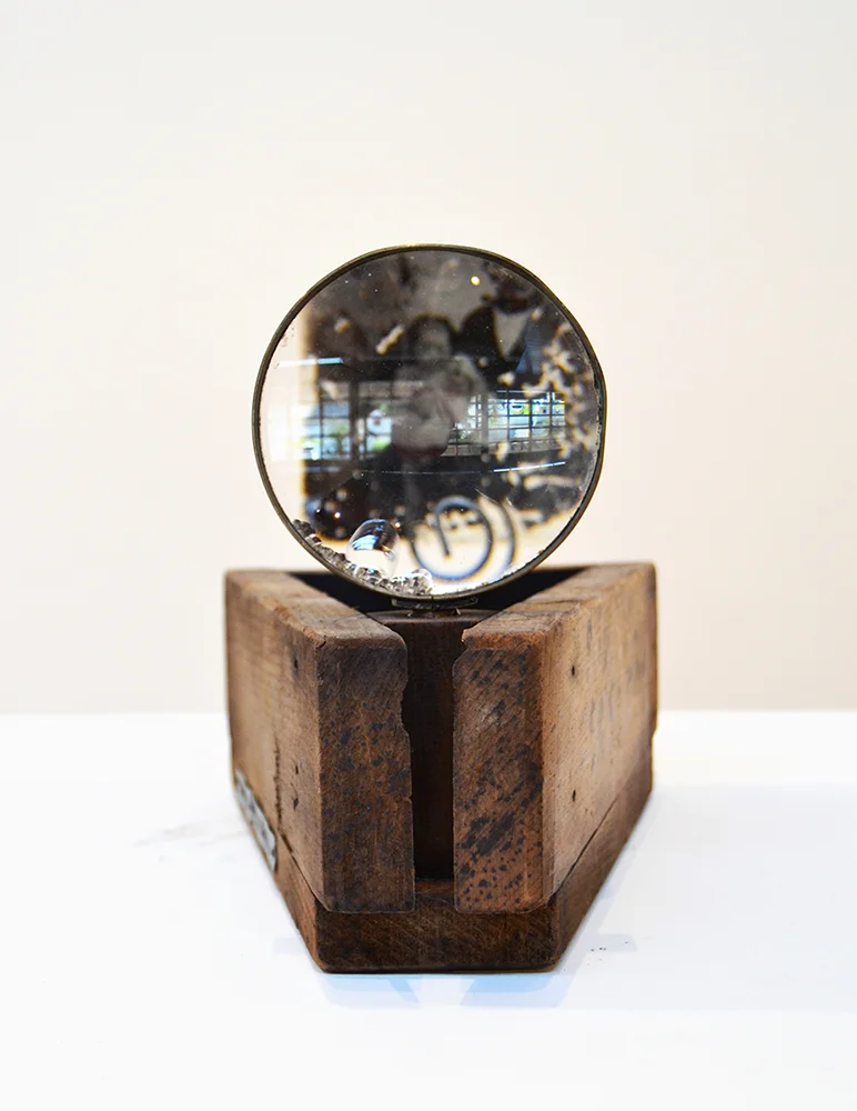 002 – Optiparalleloscope, 2013 Mixed media 8.5 x 12 x 7.25 inches