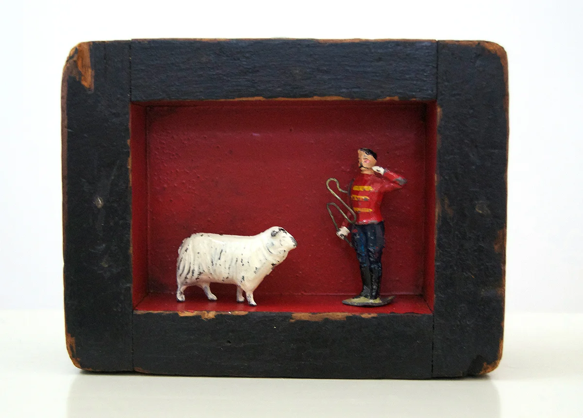 046 – Shepherd, 2014 Mixed media 4.5 x 6 x 2 inches