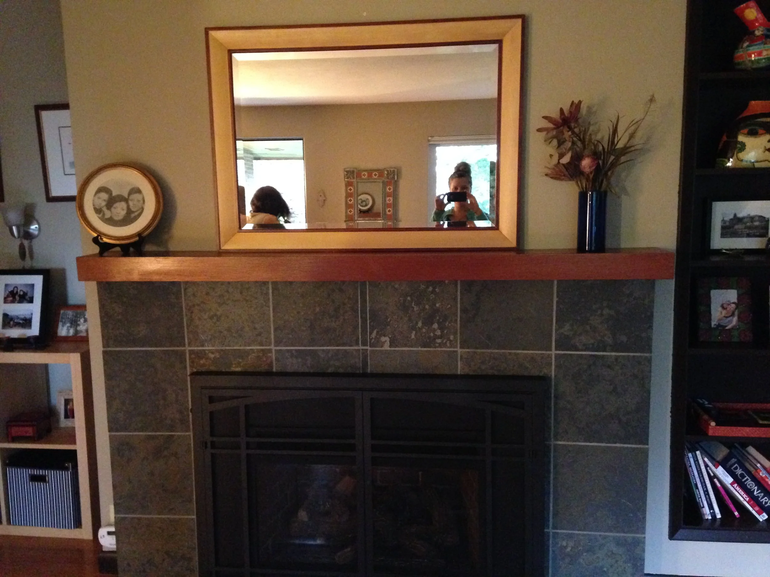 BEFORE!! Fireplace