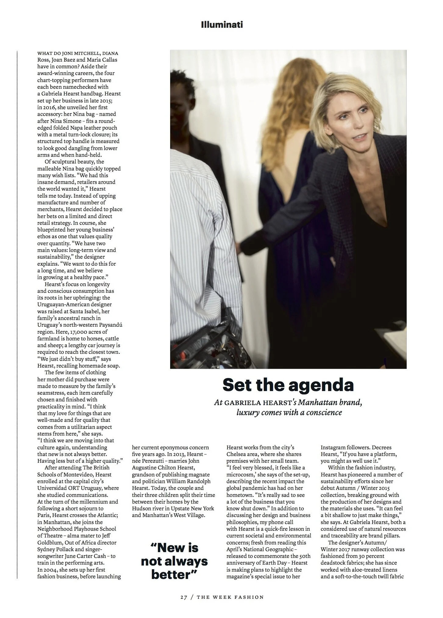 Luxury with a conscience: with Gabriela Hearst in Manhattan