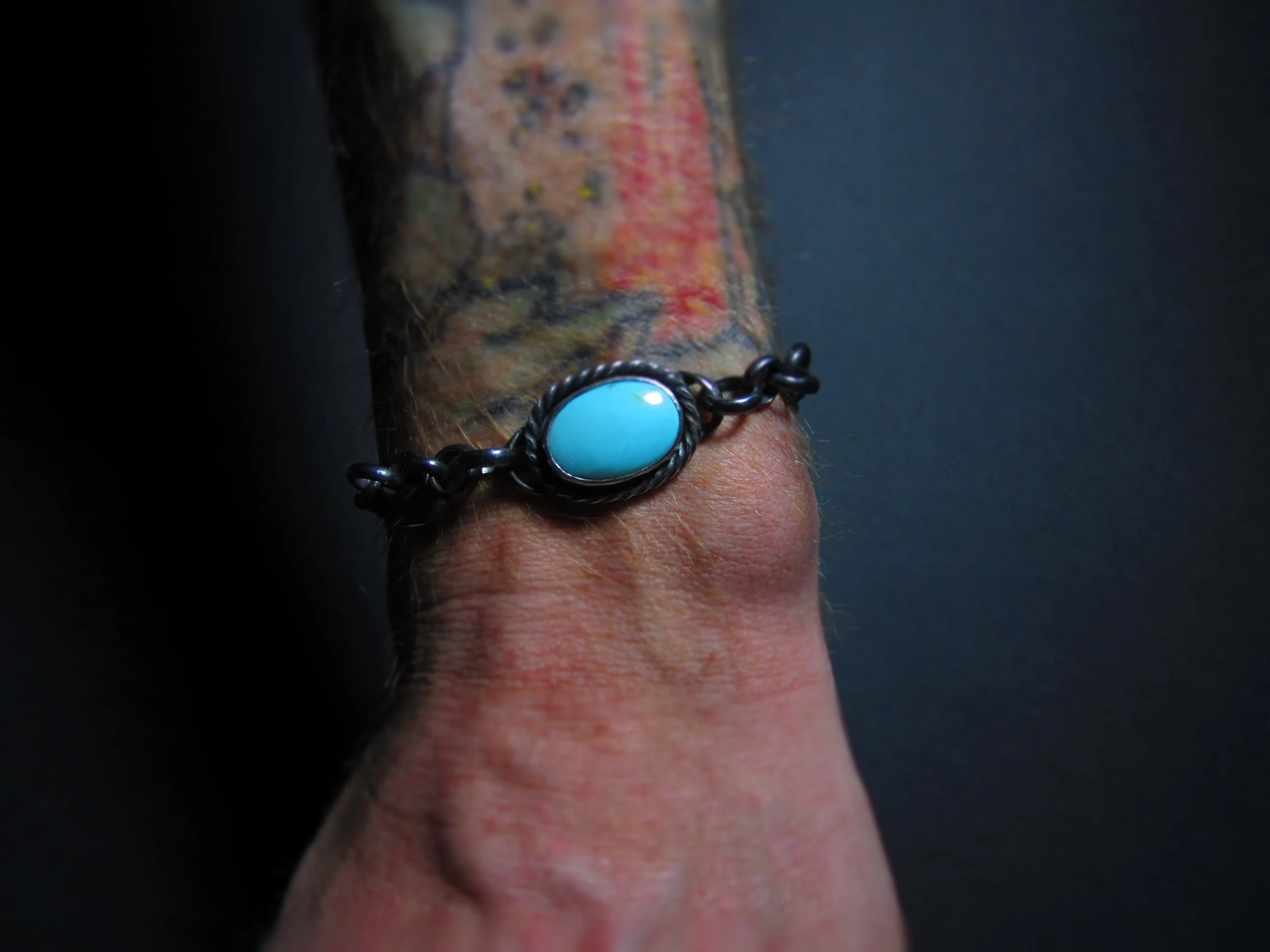 Turquoise Chain Bracelet 010.JPG