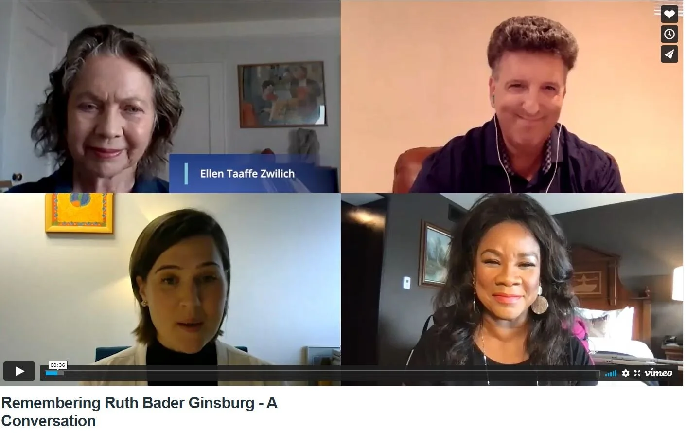 Ellen, Denyce Graves, and Jeffrey Biegel talk about "Remembering Ruth Bader Ginsburg" with Dallas Symphony