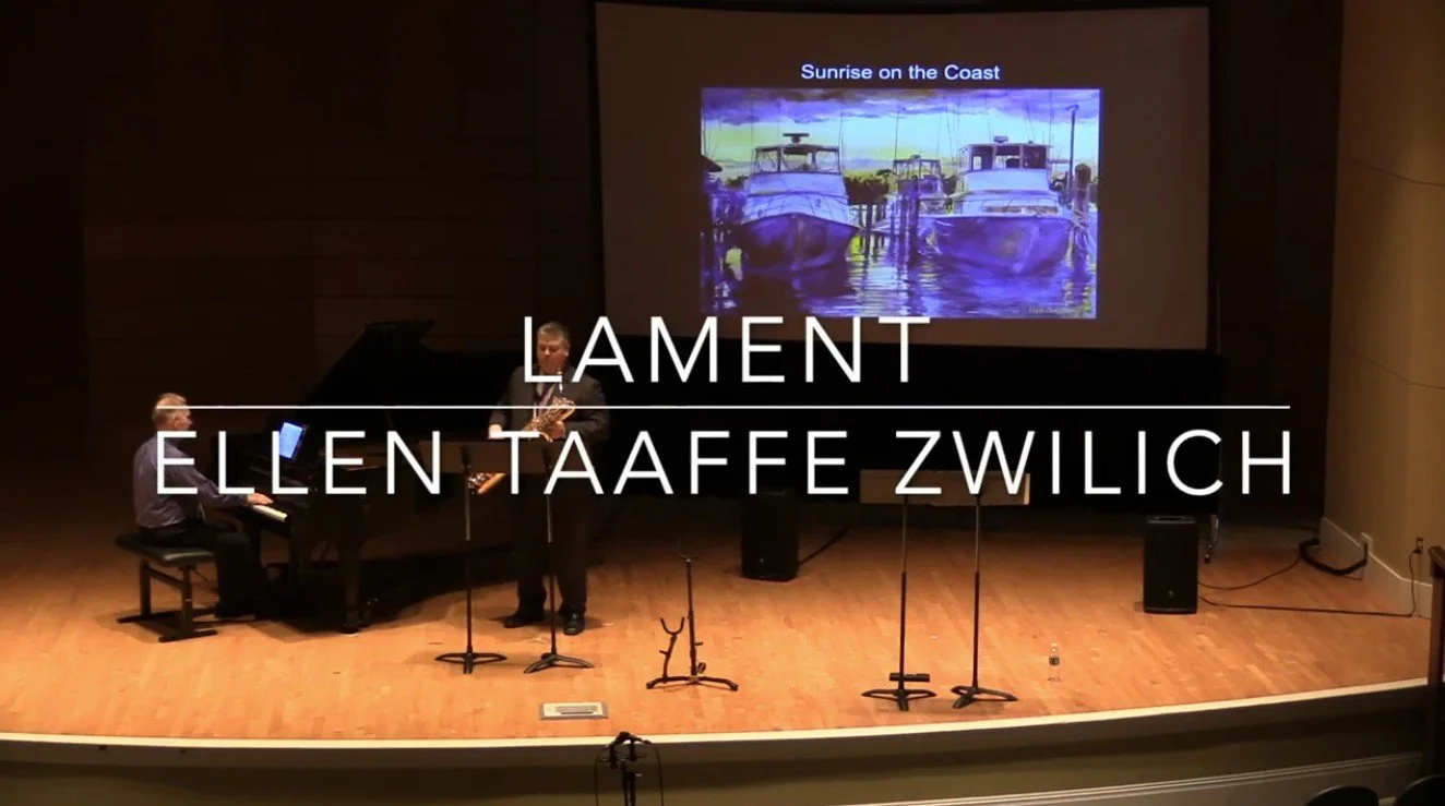 Ellen's "Lament" is now available in arrangement for saxophone and piano