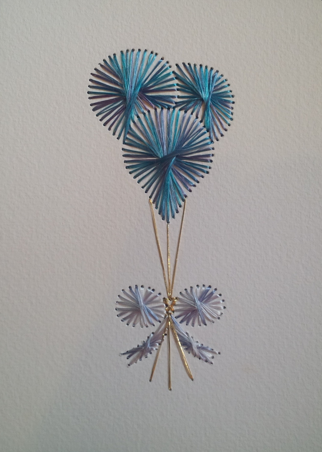 Colours used: Blue & Purple,Grey Day Stitched by Jacko's Crafty Corner