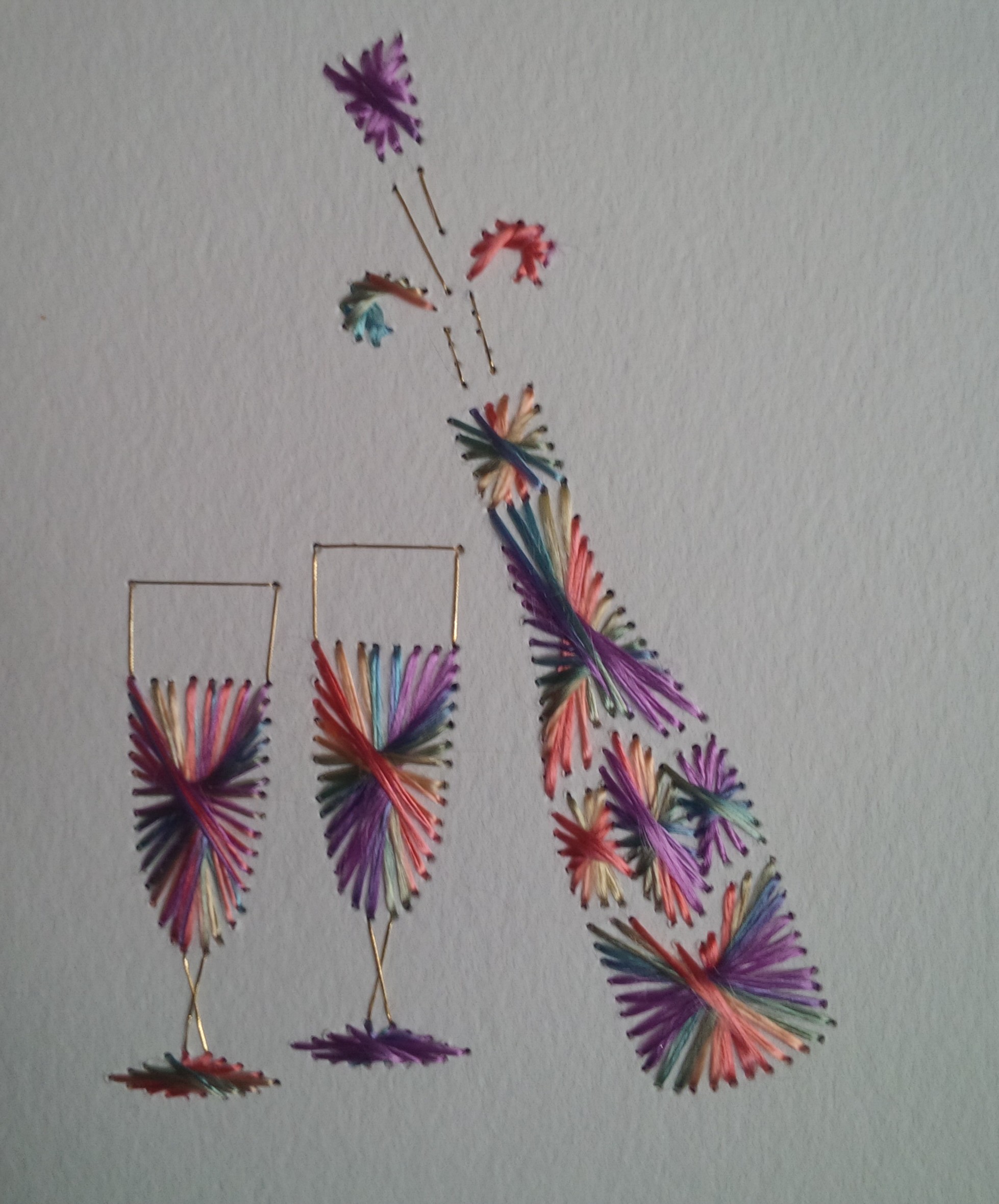 Colour used: Glorious Rainbow Stitched by Jacko's Crafty Corner