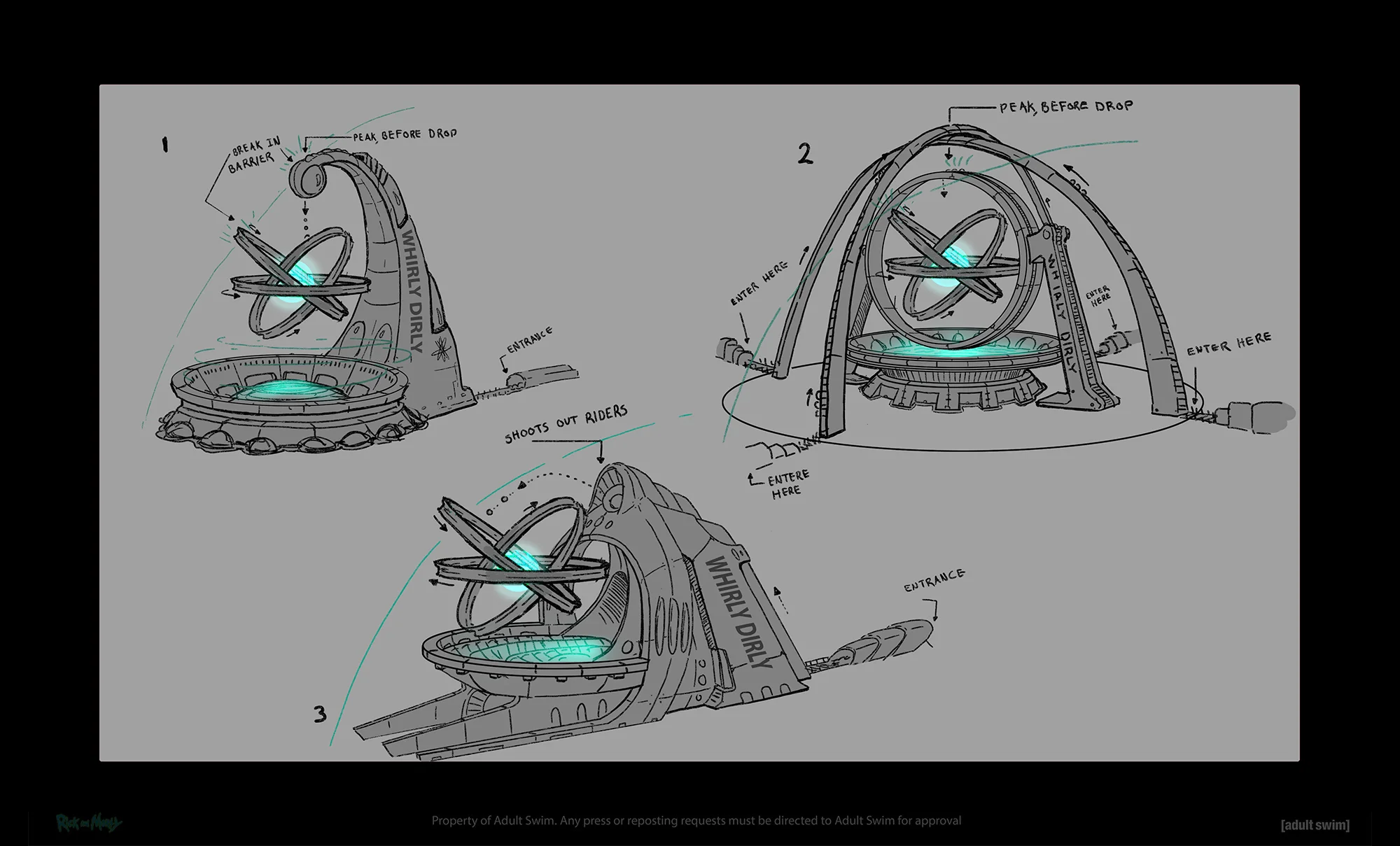 Чертеж летающей тарелки рик и морти