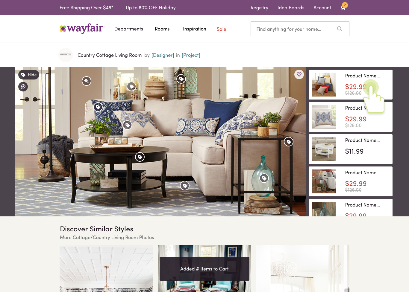 MVP Launched Version of Shop the Look
