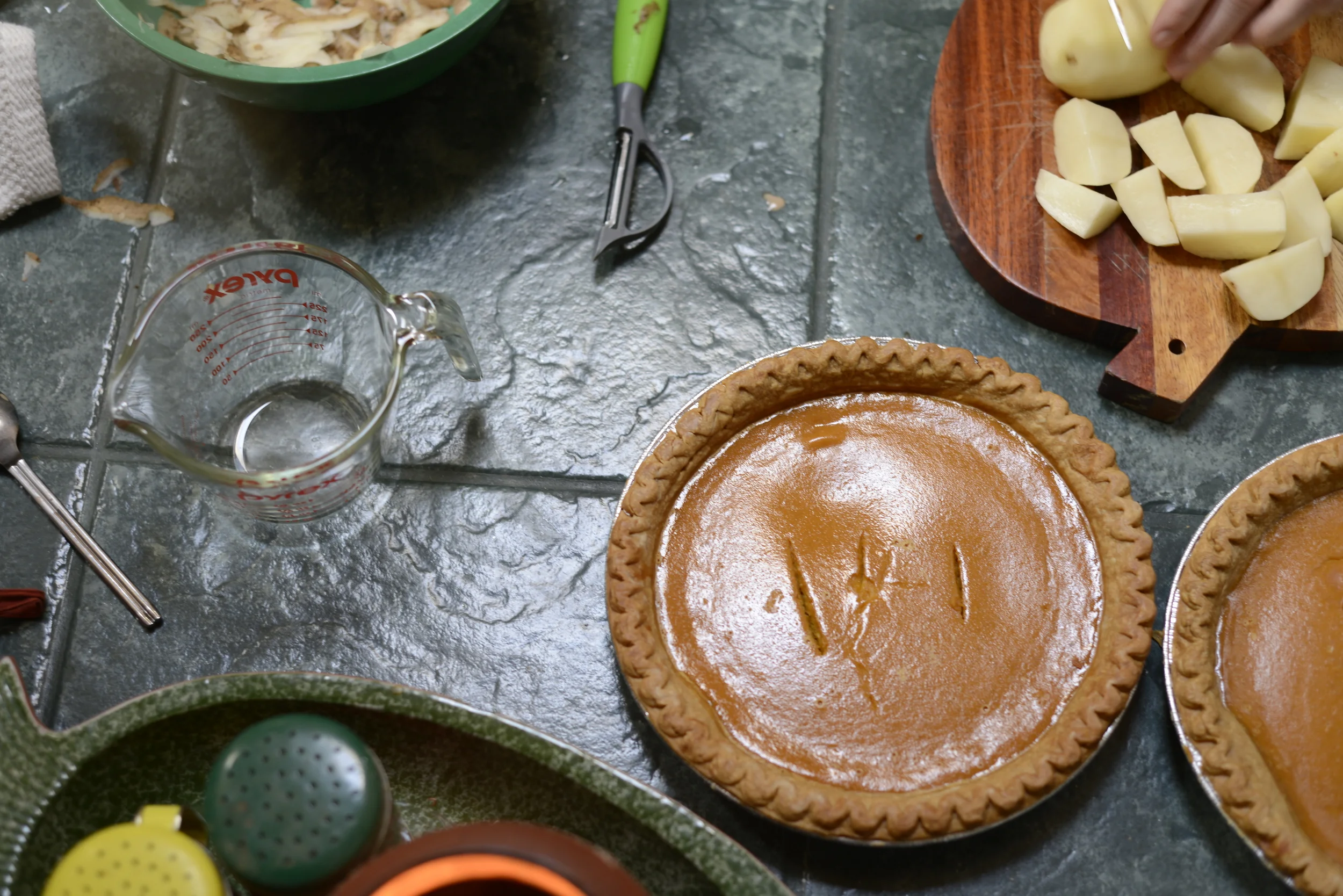 Homemade pumpkin pie. Made by yours truly. 