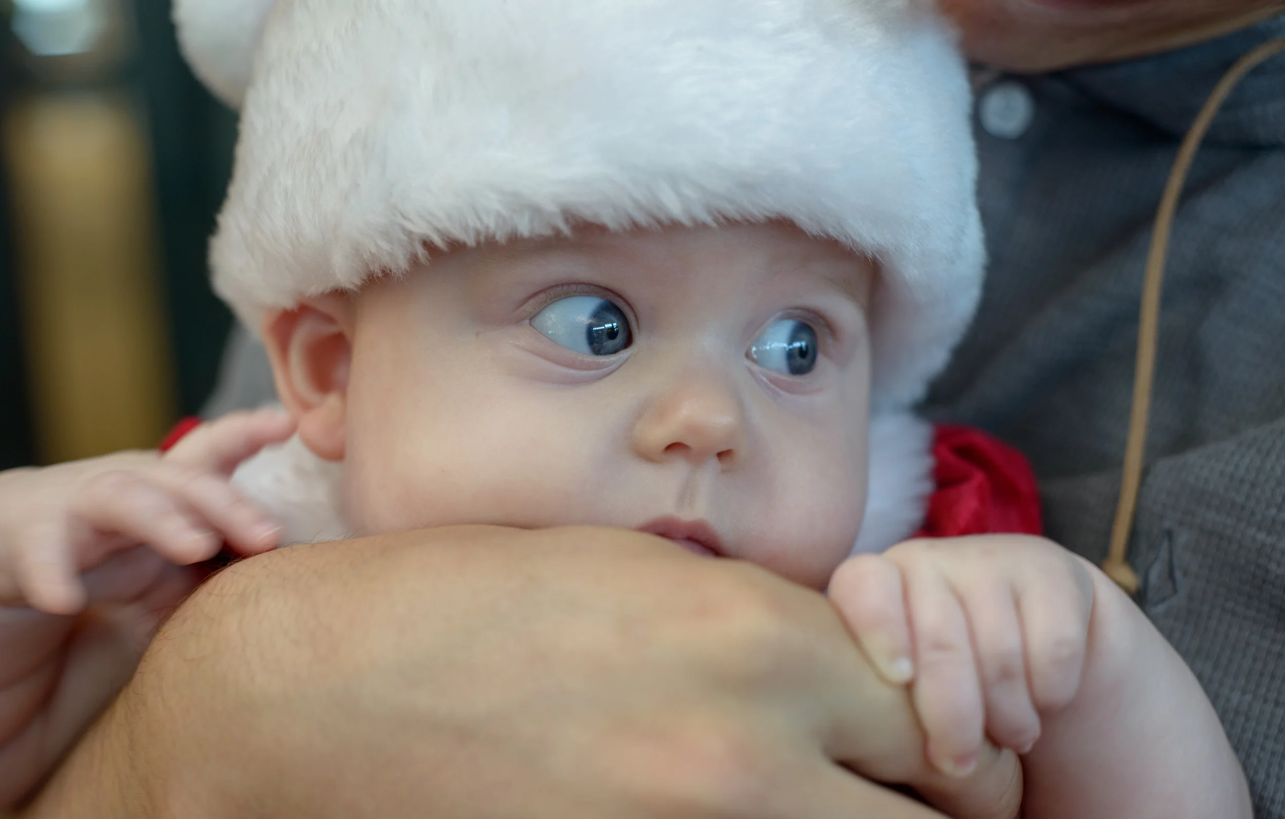 Big blue eyes, smooth flawless skin, and kissable chubby cheeks. Can you tell I love my niece?! 