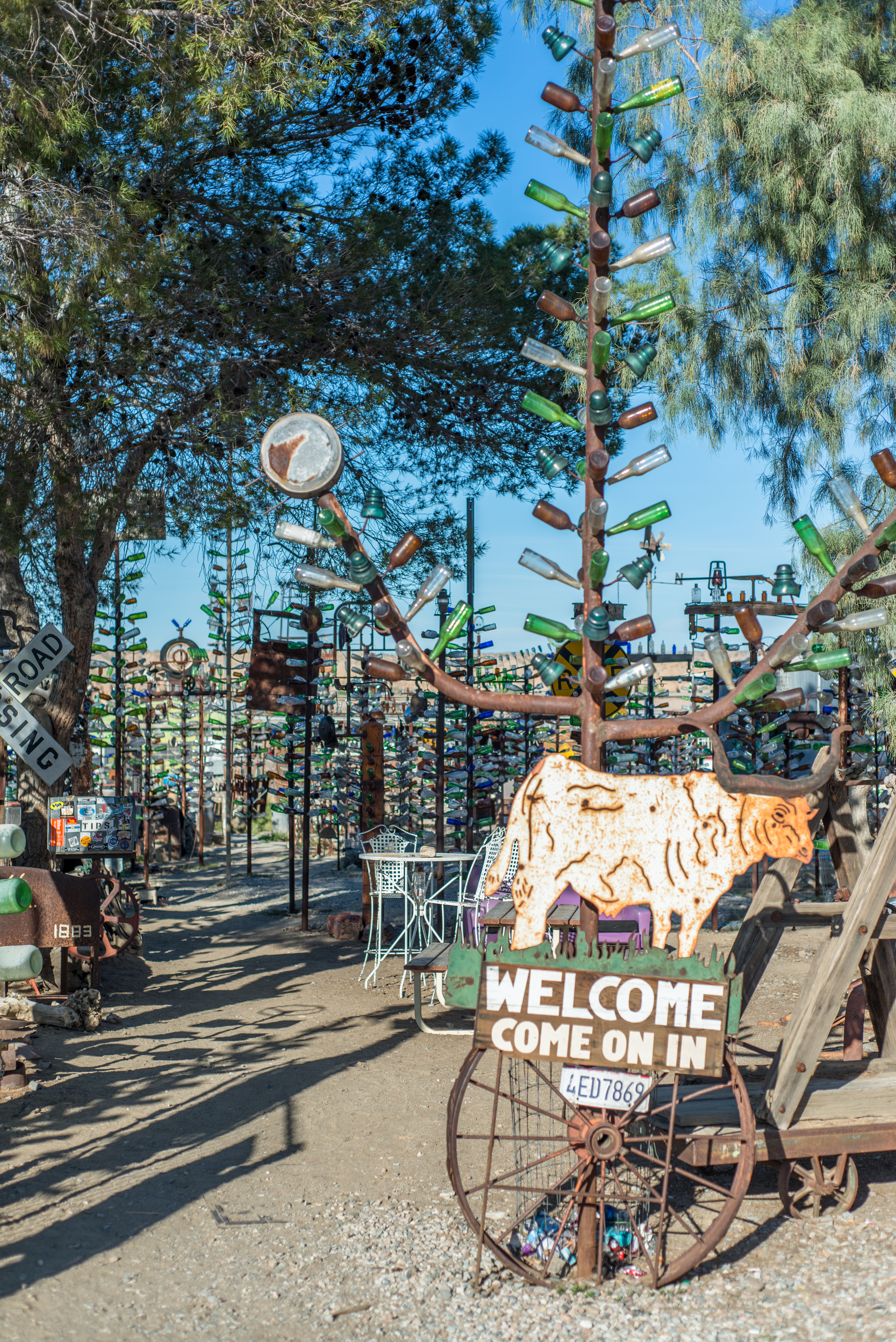 Bottle Tree Ranch, Oro Grande, California. 