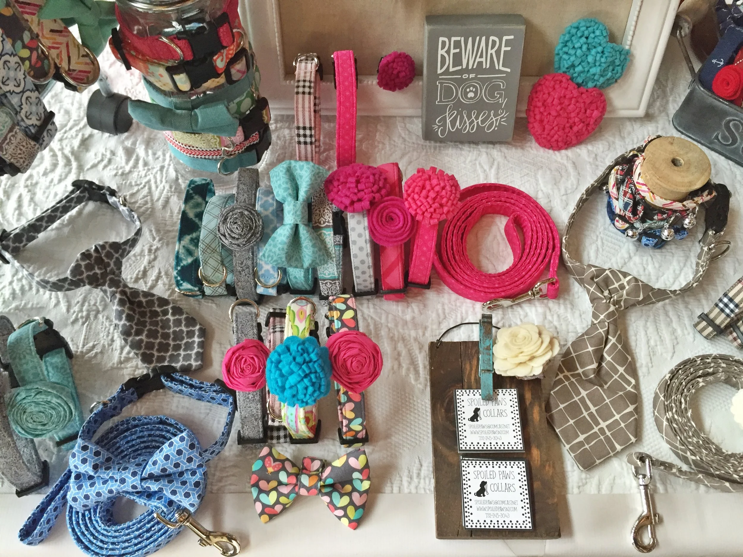 Spoiled Paws Bowtique accessories come in all shapes and sizes.