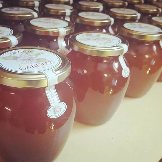 from the garden - local, raw honey Saturday