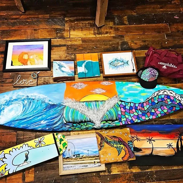peace of wood - ocean/surf inspired art Sunday