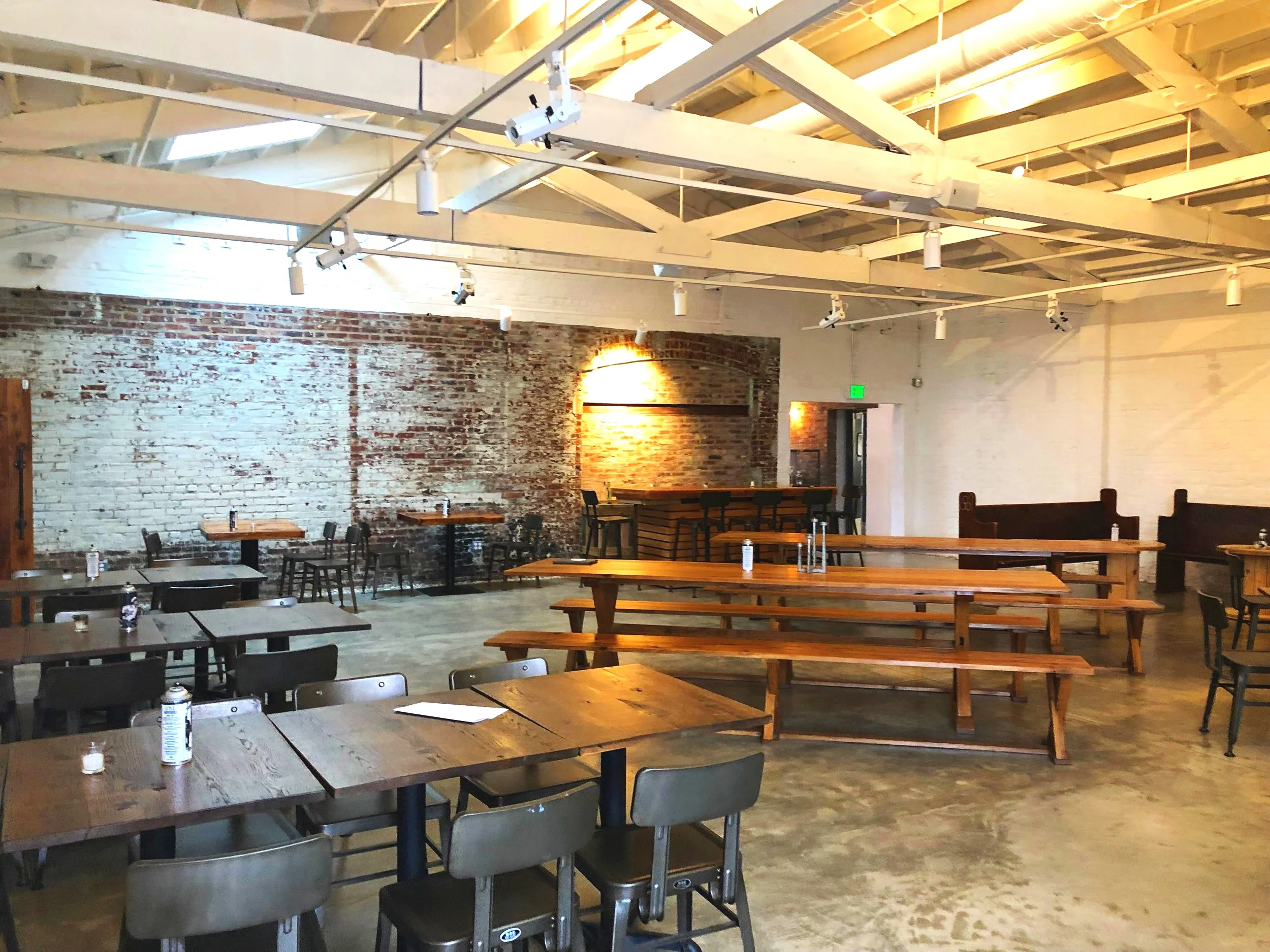 The CHAPEL at WCP is a multi-purpose, 2,100-square-foot indoor space with a soaring gabled roof. Guests can access the Courtyard, Restaurant and Yard.