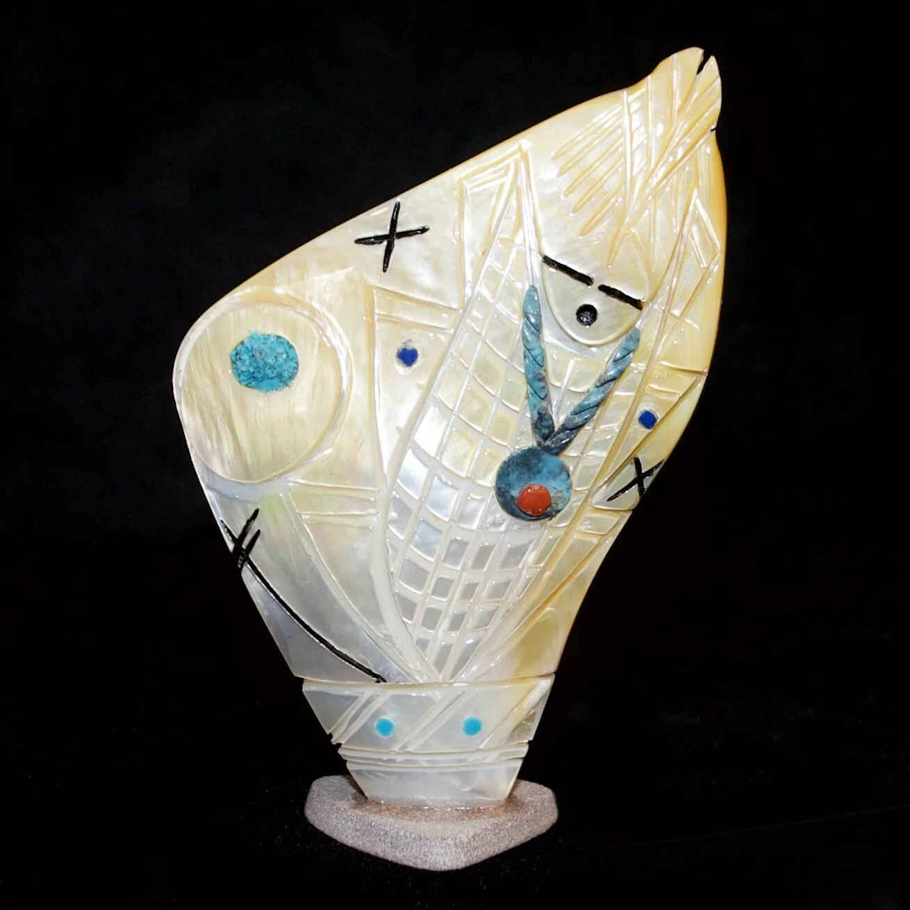 Mother of Pearl Corn Maiden by Vicky Quandelacy Bryans Gallery %C