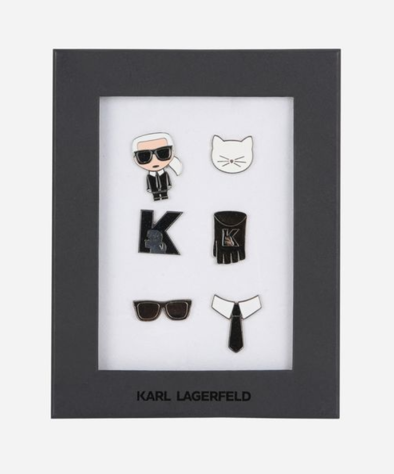 K/IKONIK Karl Lagerfeld Pins, $80, karl.com Photo: Courtesy of Karl.com