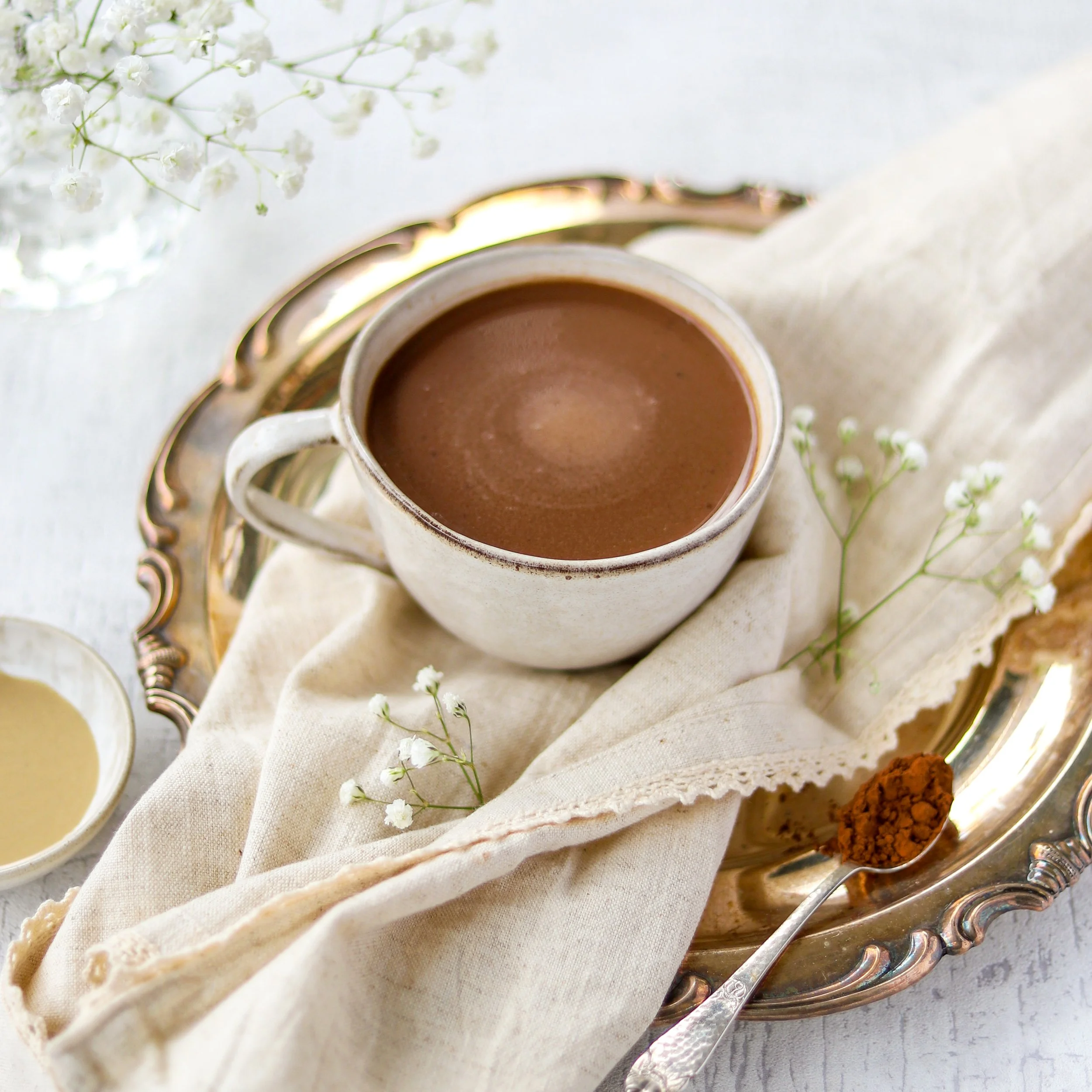 Tahini hot chocolate