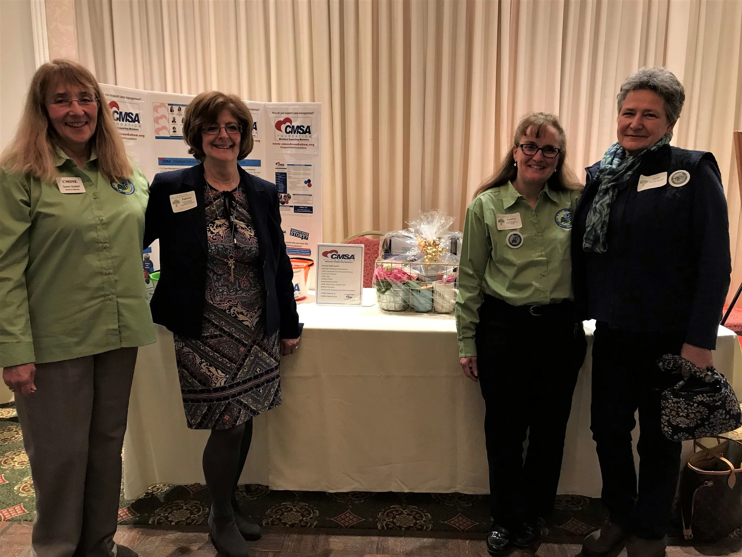 Case Management Society of New England Conference, March 2019 Foundation Booth and Raffle - Raised $450 to donate to the Foundation.