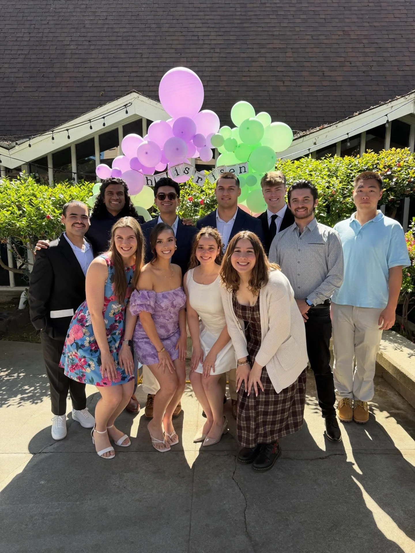 Happy Easter from a few of us at Rooted! Thankful for this group 🤍 Would love for you to join us sometime!