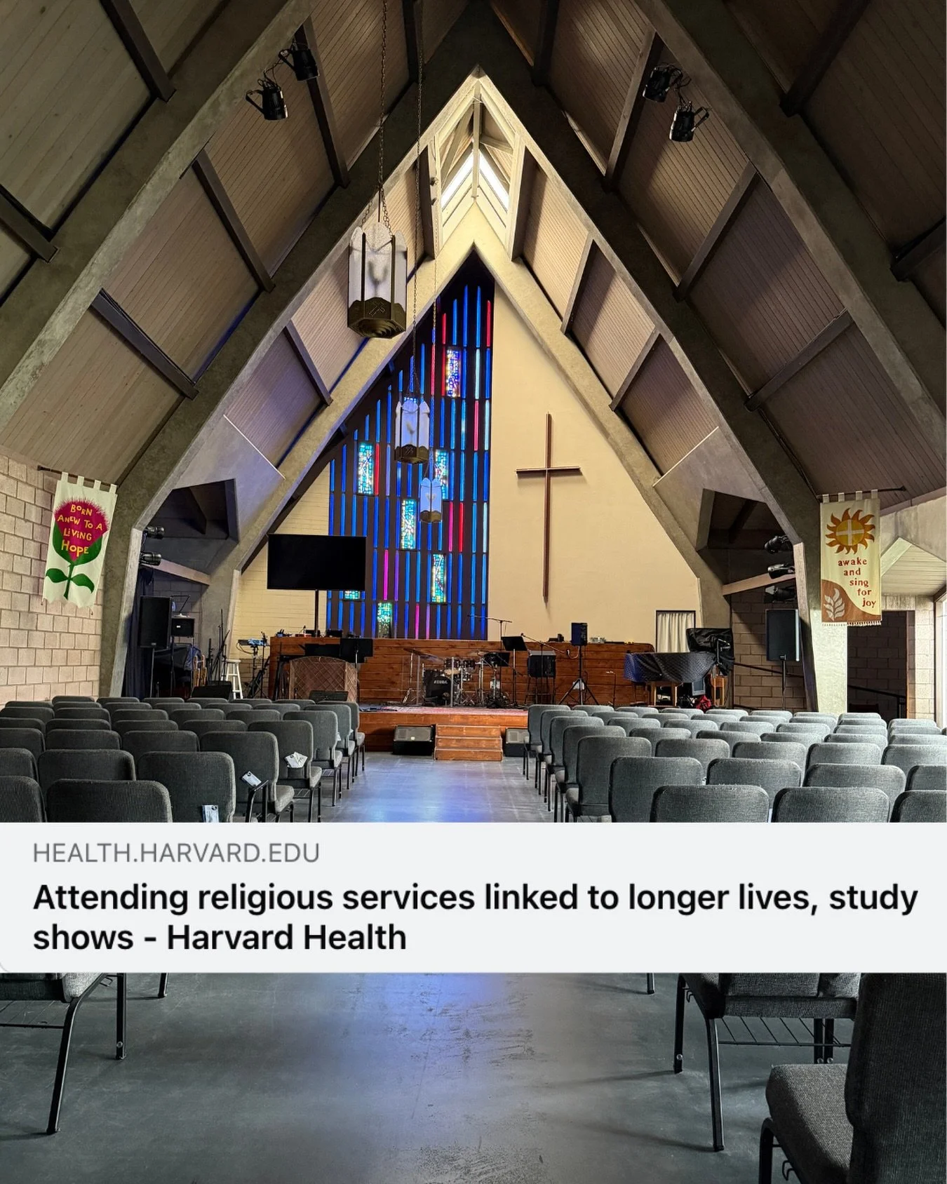 We'll see you on Sunday. It's good for your health. 😉 #church