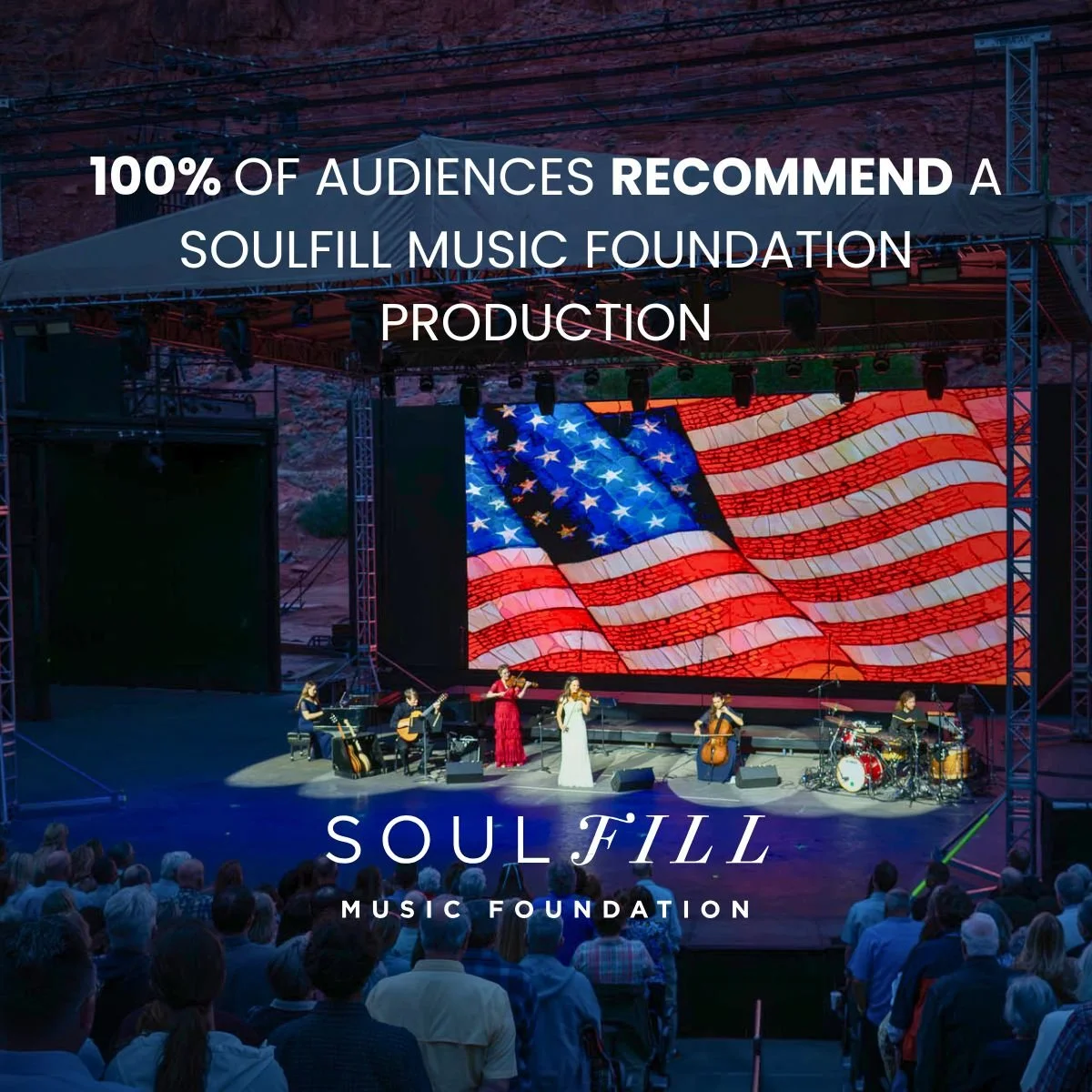 This year, nearly 85% of our audience had never experienced Soulfill Music Foundation before&hellip;and yet, 98.9% said they&rsquo;d come back to a SoulFill concert again. 100% said they would recommend a SoulFill production to someone else.

We&rsqu