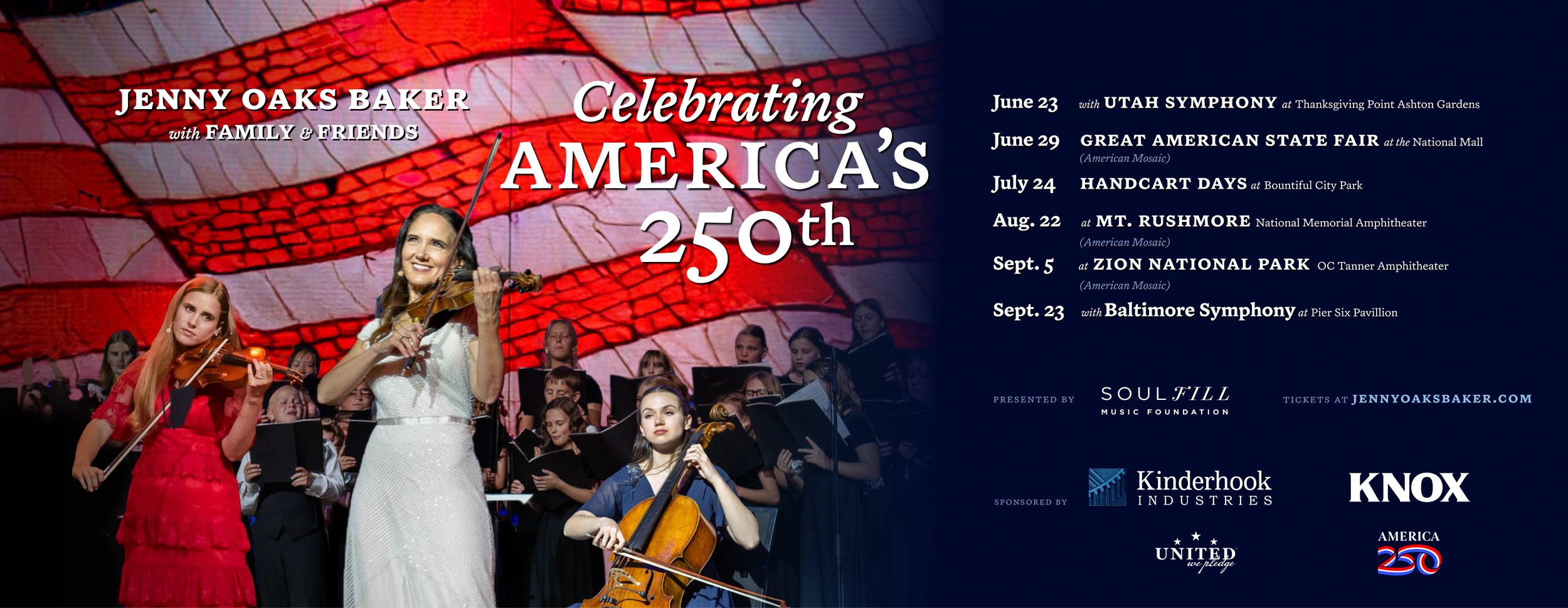 Jenny Oaks Baker Launches National Tour Celebrating America's 250th with 'American Mosaic' at Iconic Landmarks 
