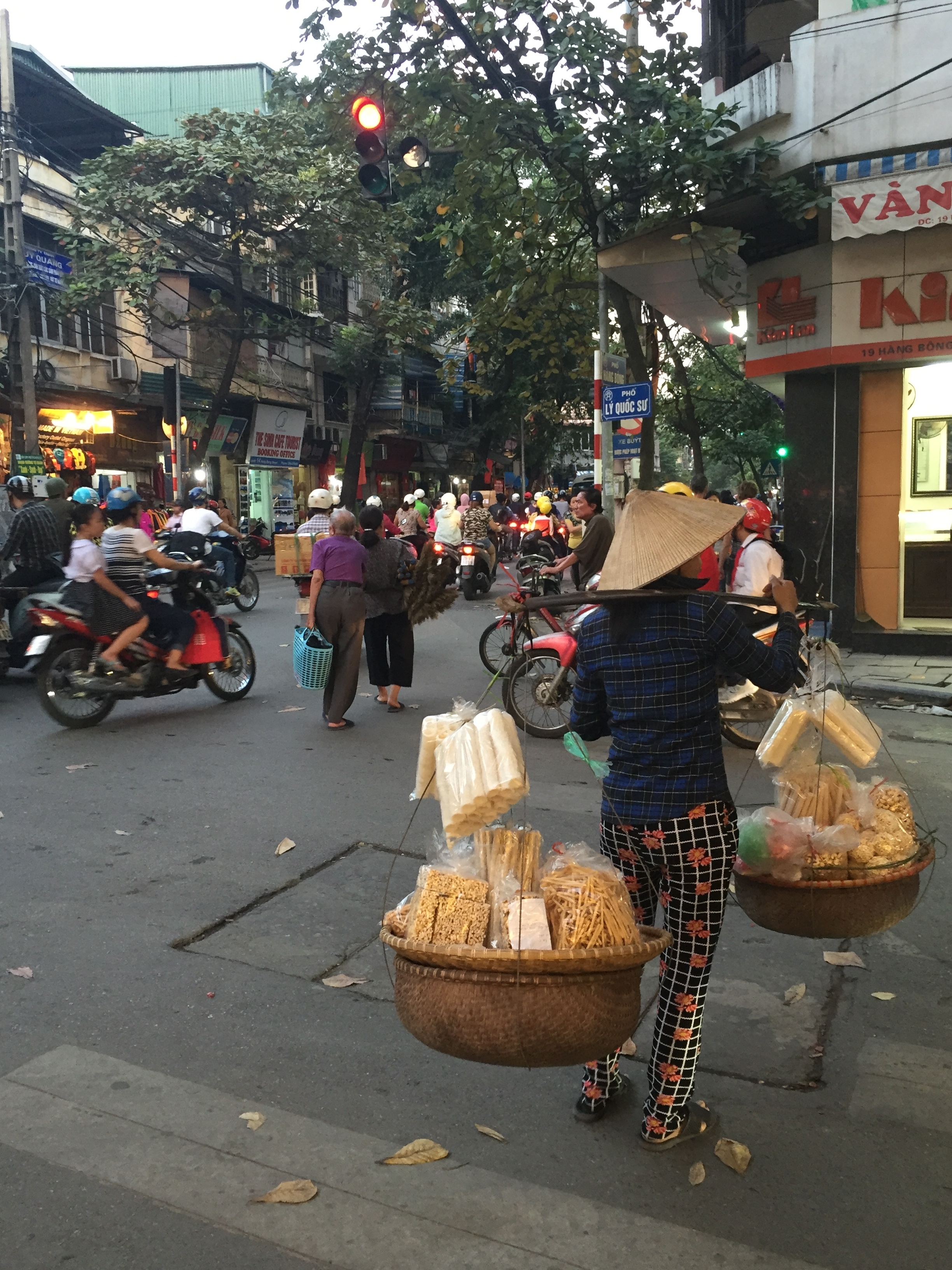 A Street Seller Making Her Daily Rounds