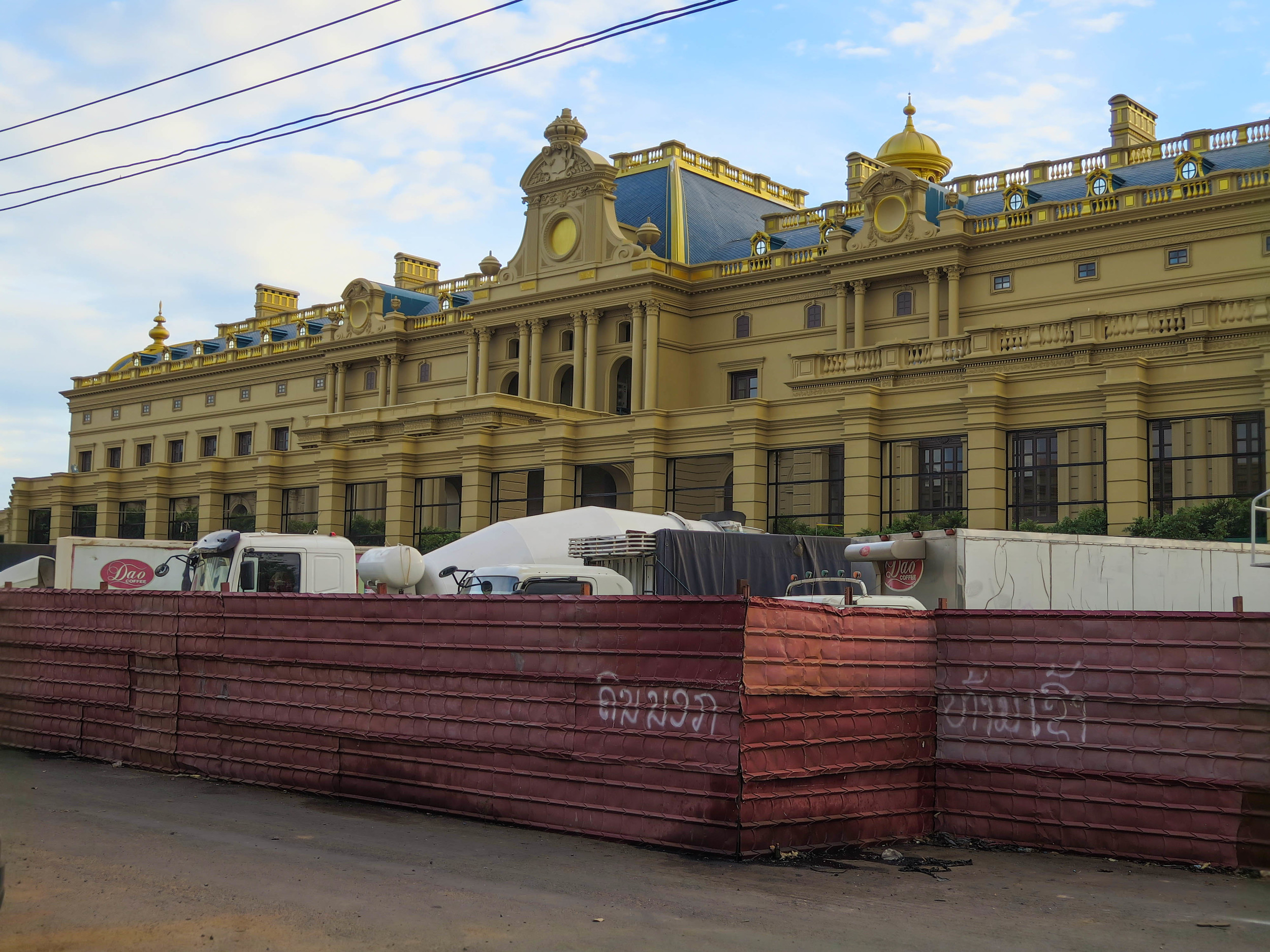 Lao Millionaire's Mansion under Construction...Versailles Anyone?