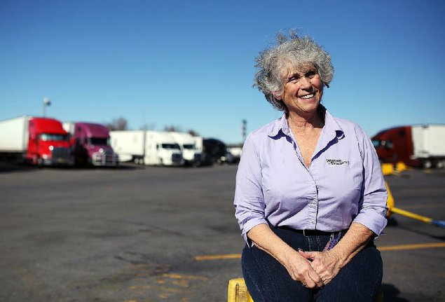 Photo by Mitchell PE Masilun At 66, Idella Hansen has made truck driving her life.