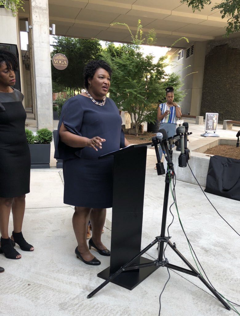 Democratic Gubernatorial candidate Stacey Abrams on the campaign trail in Atlanta