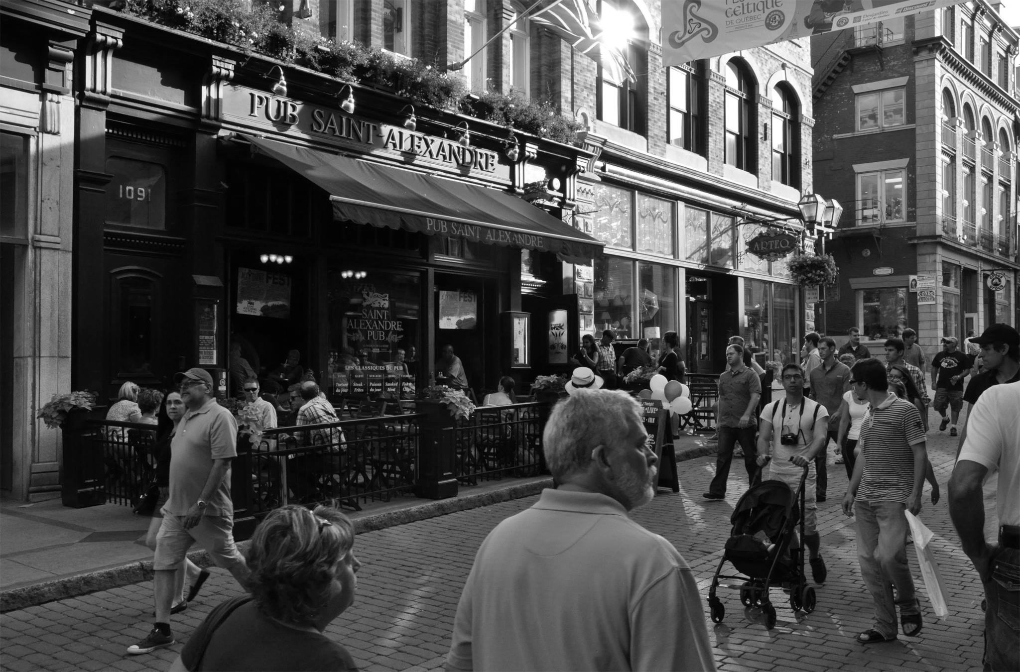 By evening, the carriageway has changed from car space, to shared space, then to pedestrian-only space.
