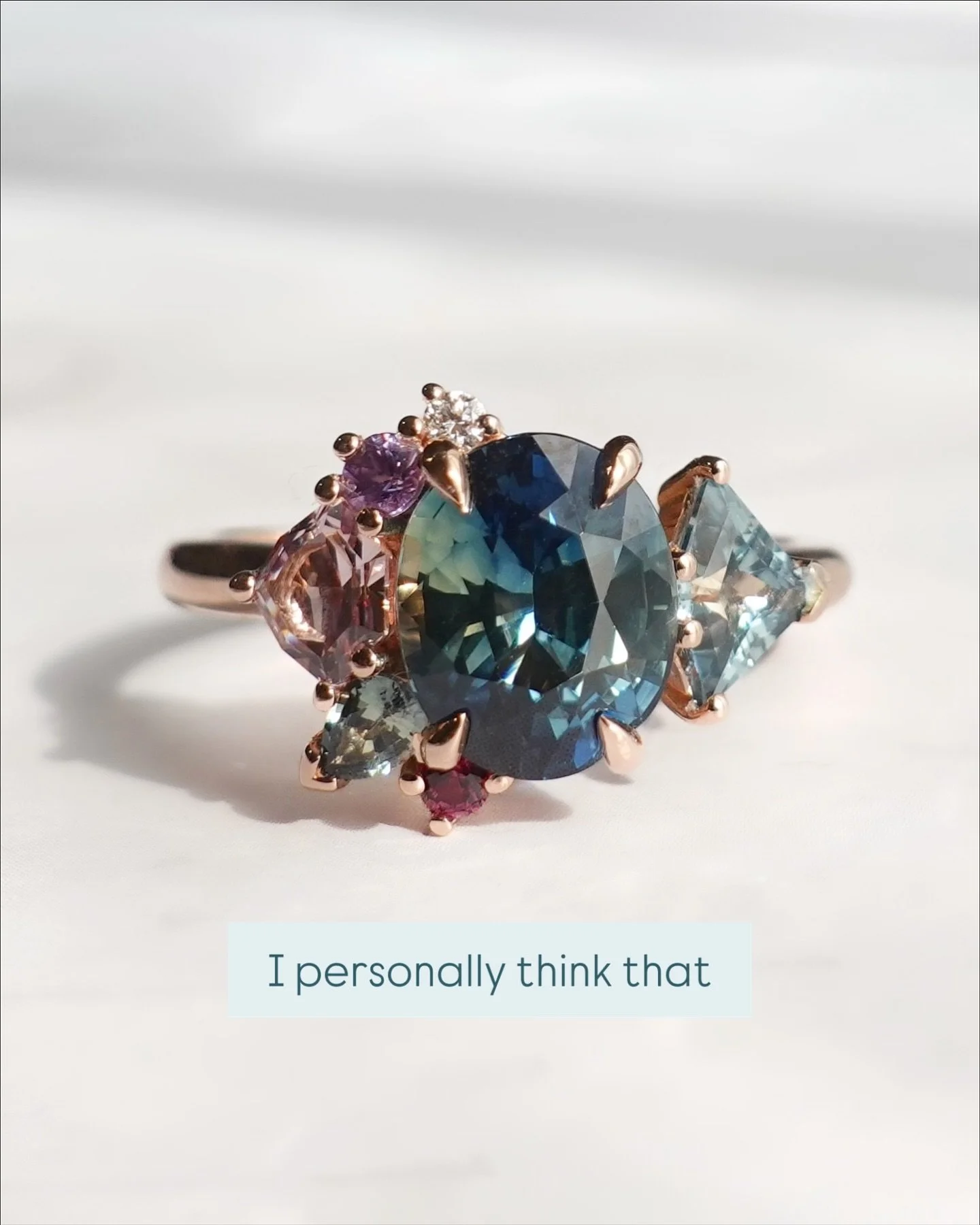 Dear L, I loved making this ring for YOU! Because you earned it and you deserved it. I’m so proud that you chose me to make this special piece for you. 
In your first email to me you told me that the ring would be a gift to yourself, that thing