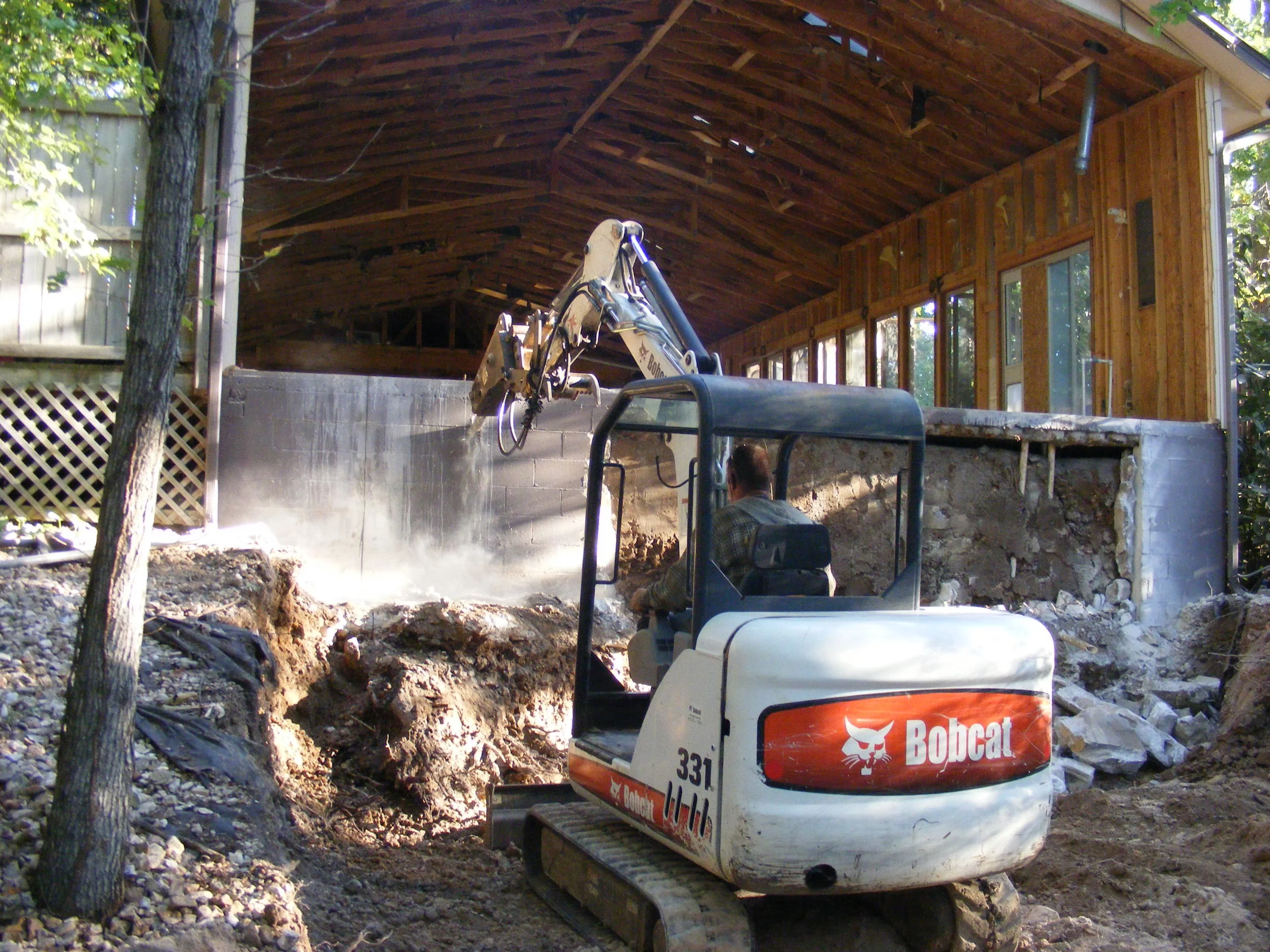 Begin Pool Demolition