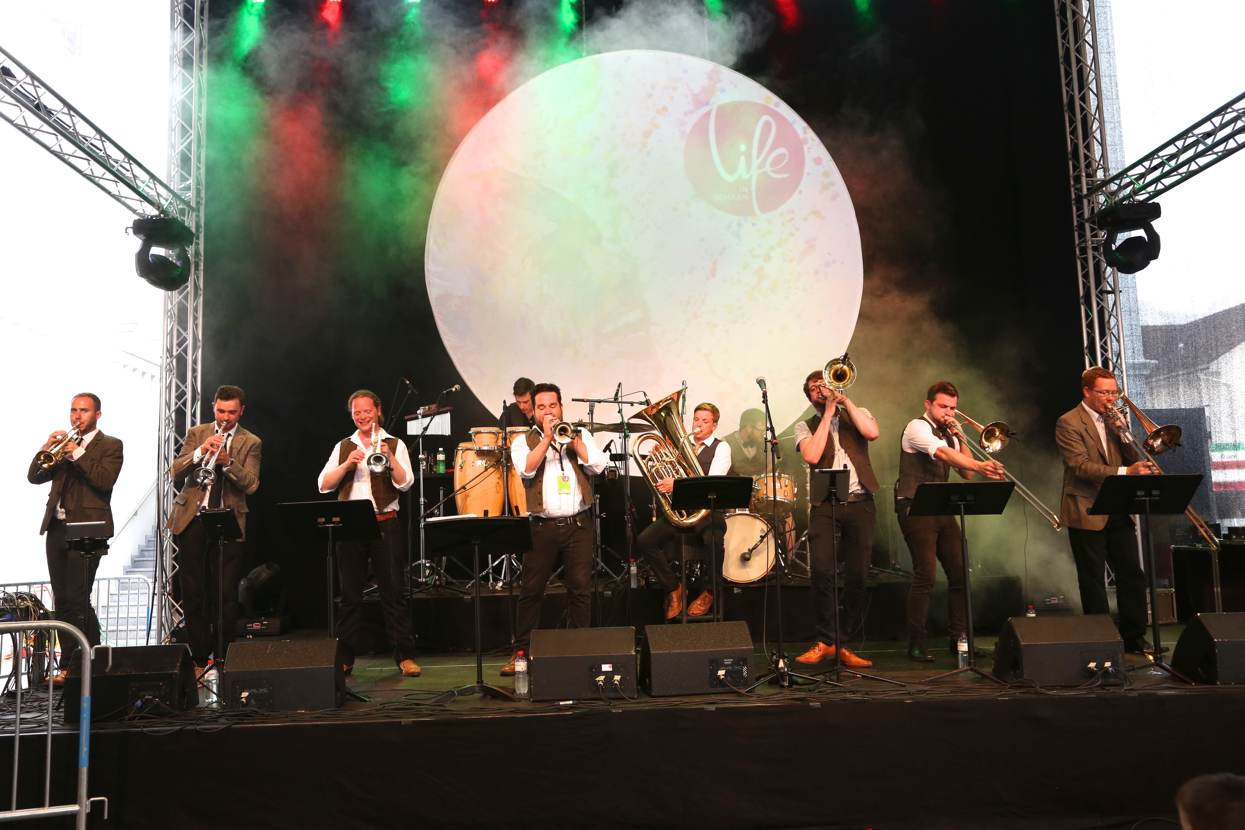Old Dirty Brasstards at the LIFE Festival in Liechtenstein