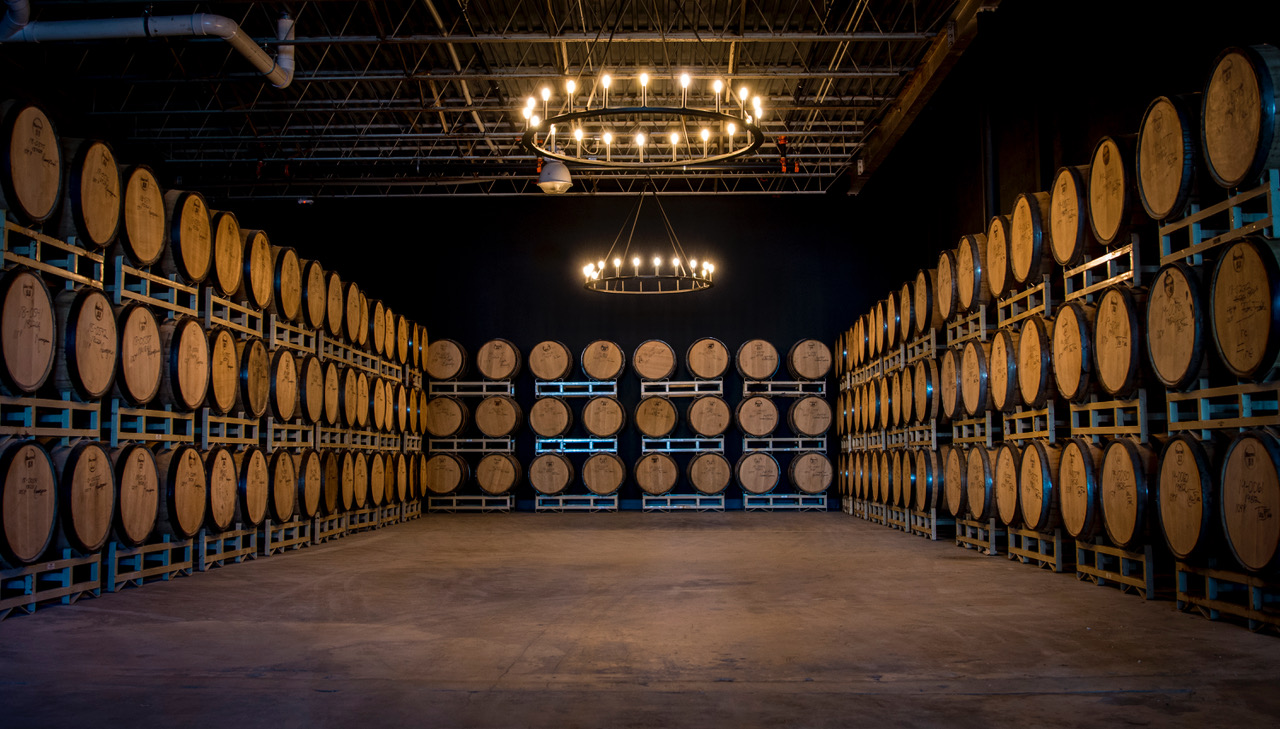 Our private barrel room
