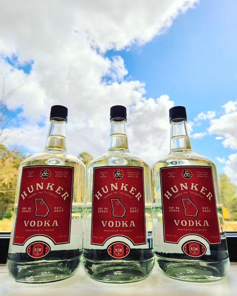 It's a beautiful day, and we're exactly one month out from G-Day &ndash; a great time to stock on up on the only vodka benefitting Athens, Georgia's Classic City Collective and their ongoing NIL efforts!

Many thanks to Hunker Vodka supporters @cheer