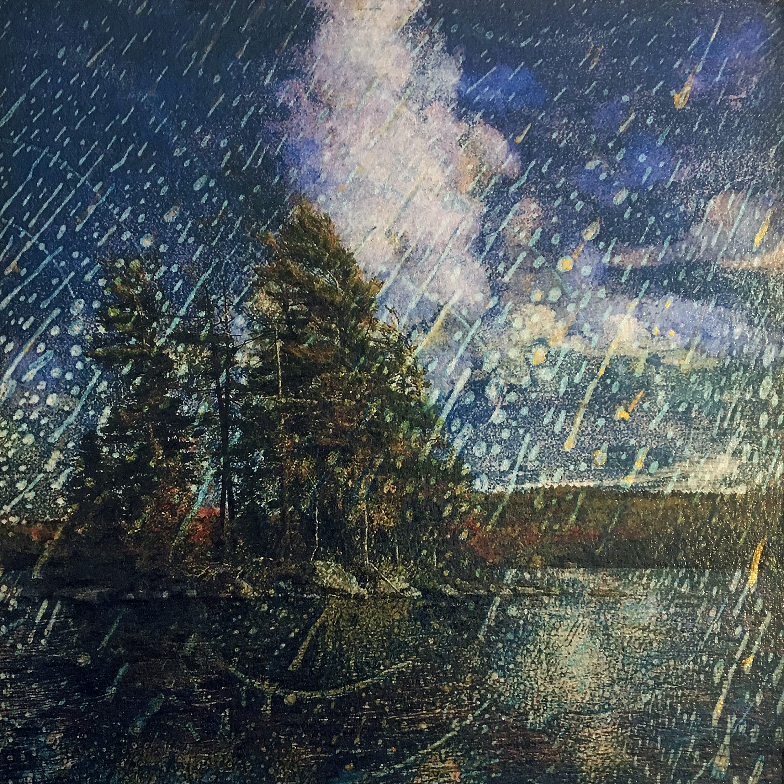 Night Rain on the Lake