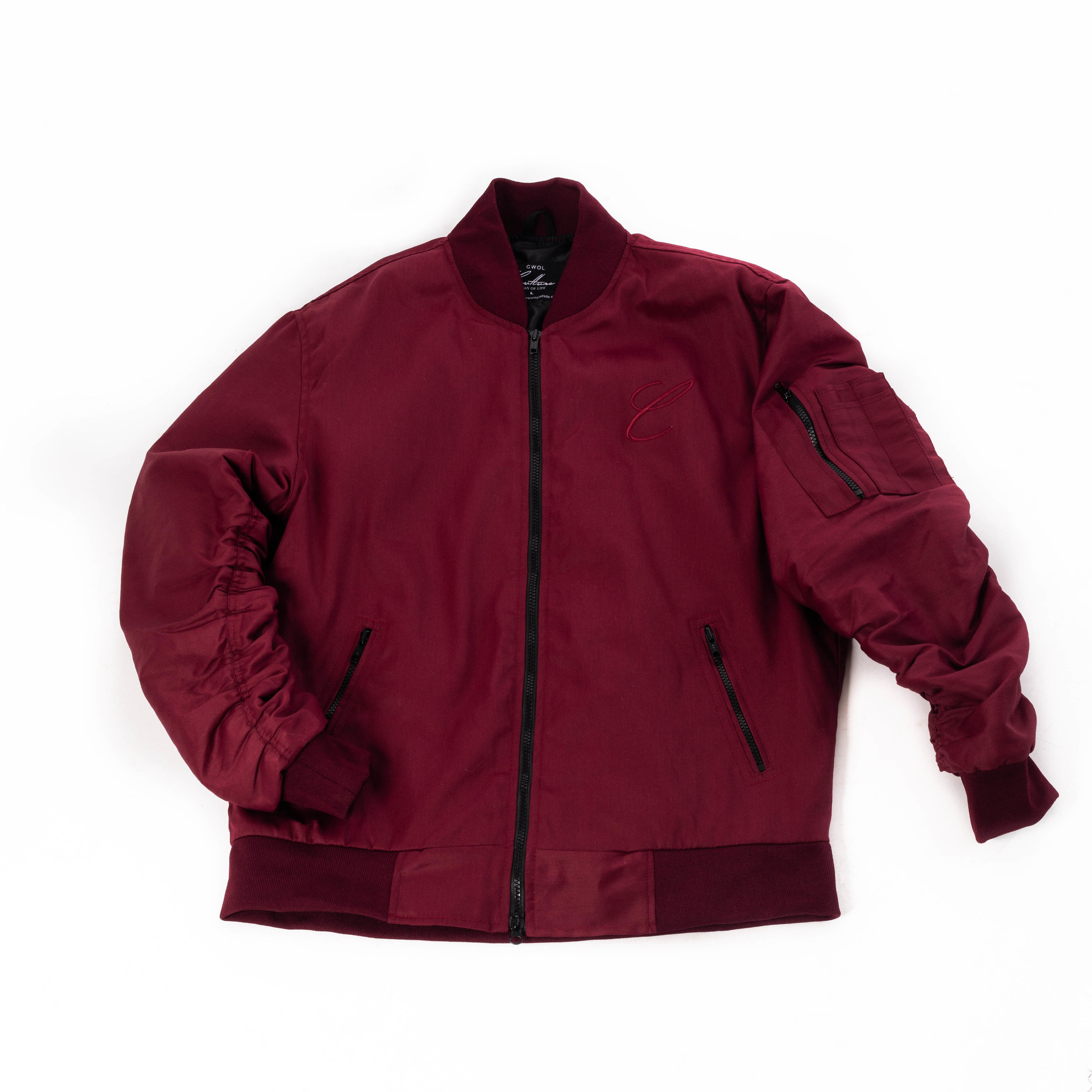 burgundy bomber